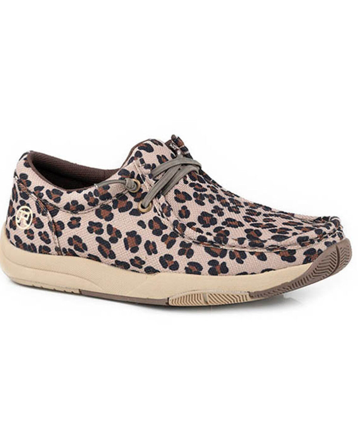 Women's Roper Clearcut Low Leopard Print Casual Shoes - Moc Toe