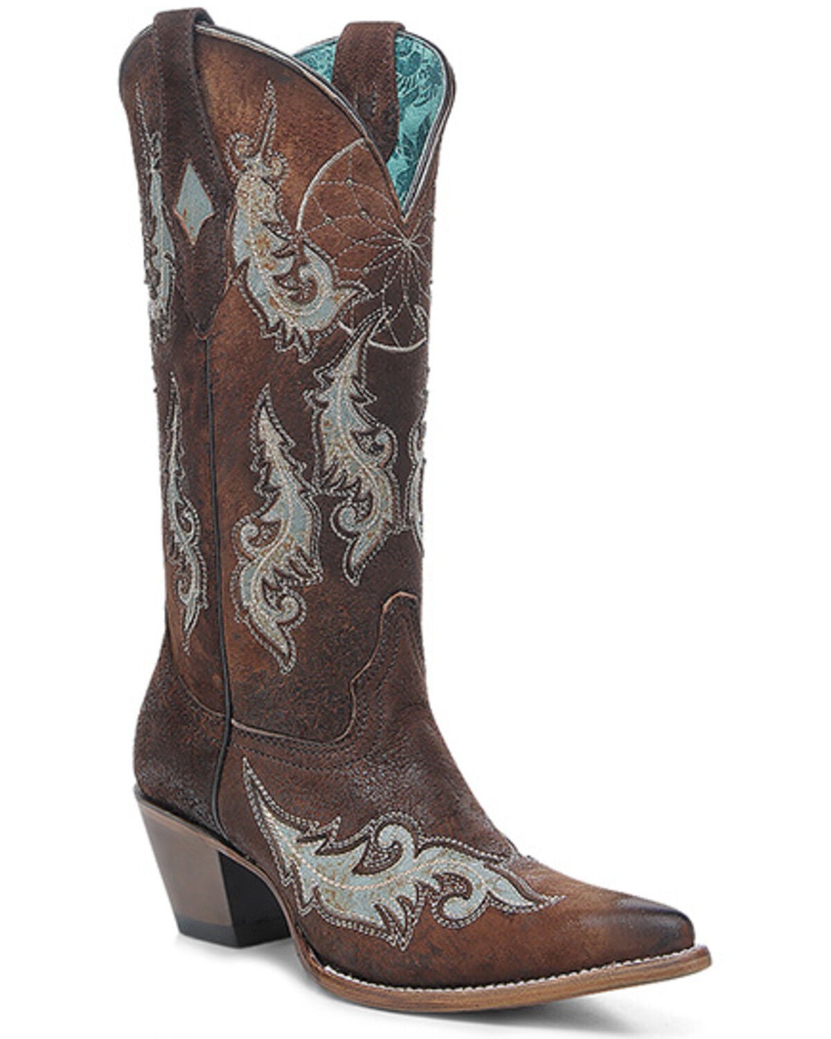 Women's Corral Dream Catcher Distressed Western Boots - Snip Toe