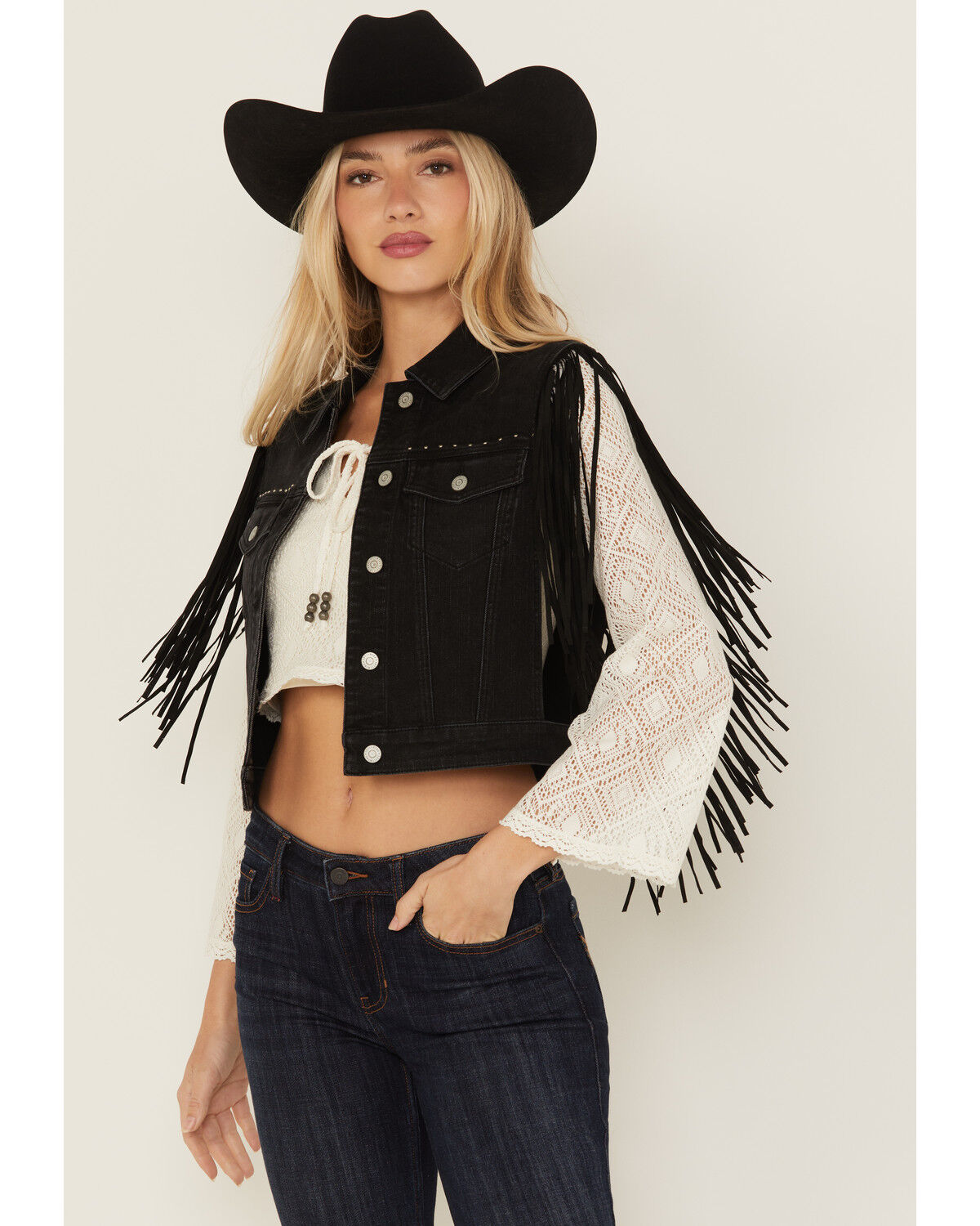 Women's Idyllwind Studded Fringe Vest