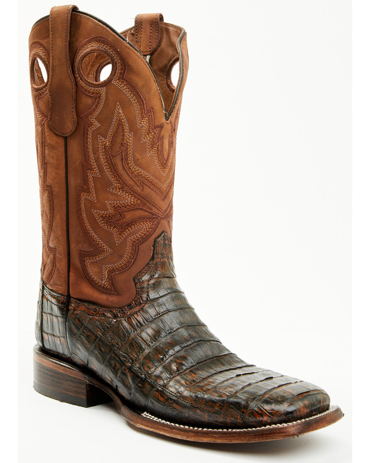 Men's Corral Exotic Caiman Western Boots - Broad Square Toe