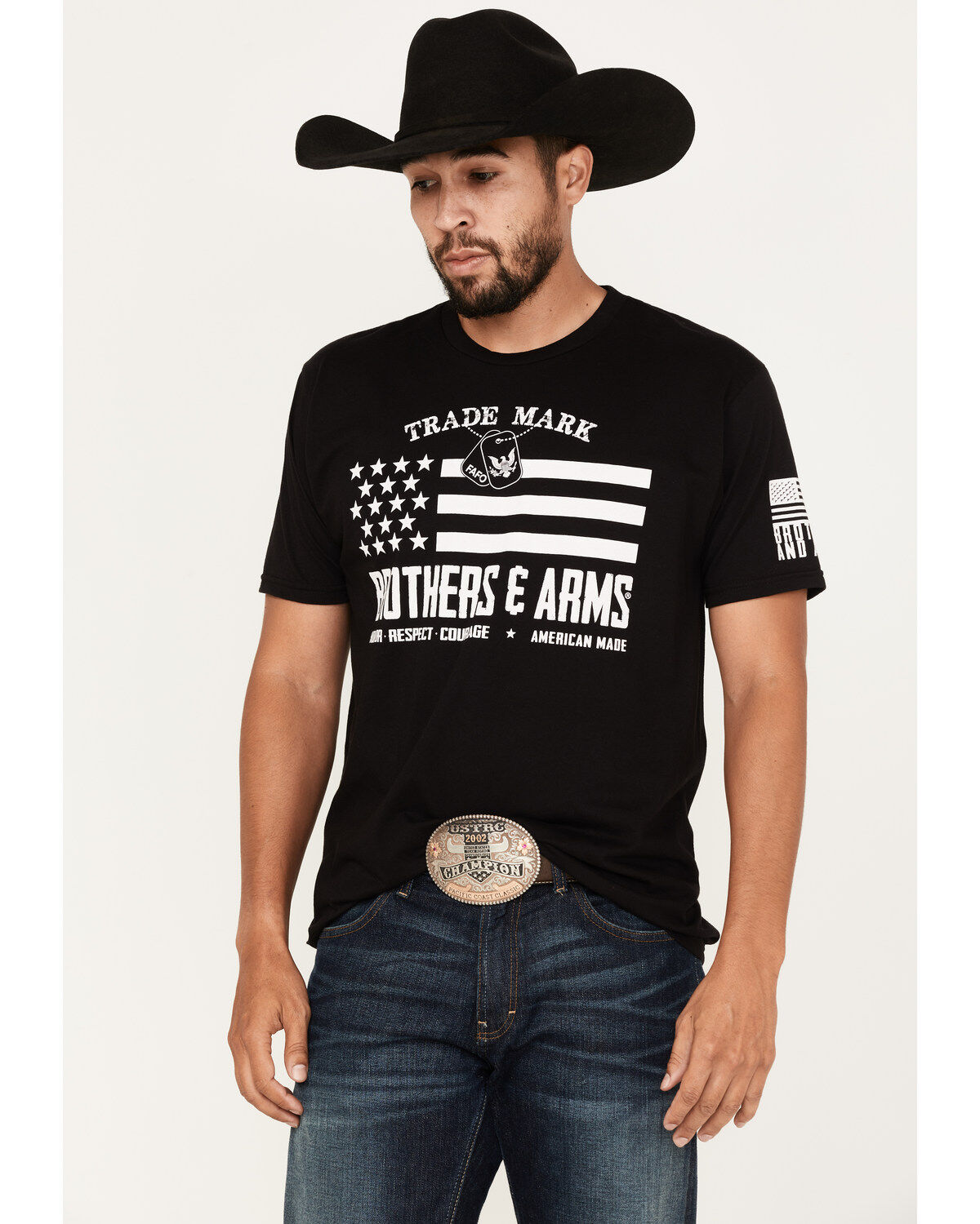 Men's Brothers & Arms Trademark Legit Dog Tag T-Shirt