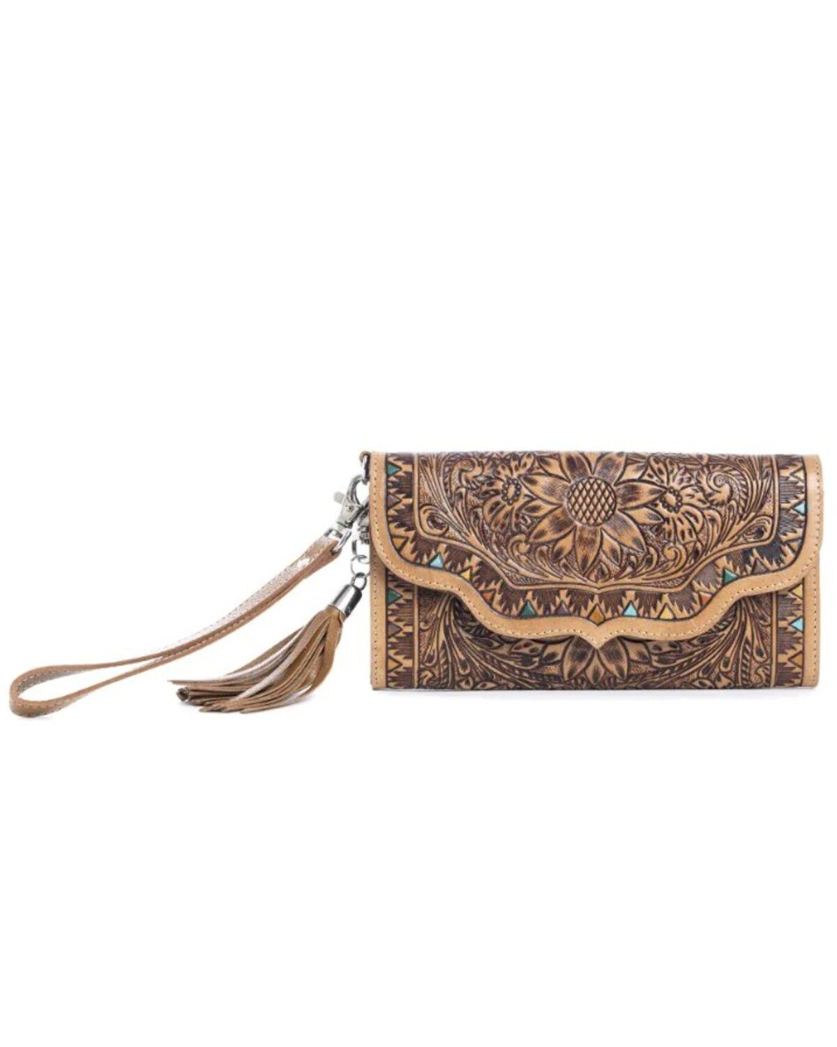 Women's Myra Bag Prairie Pony Mountain Hand Tooled Wallet