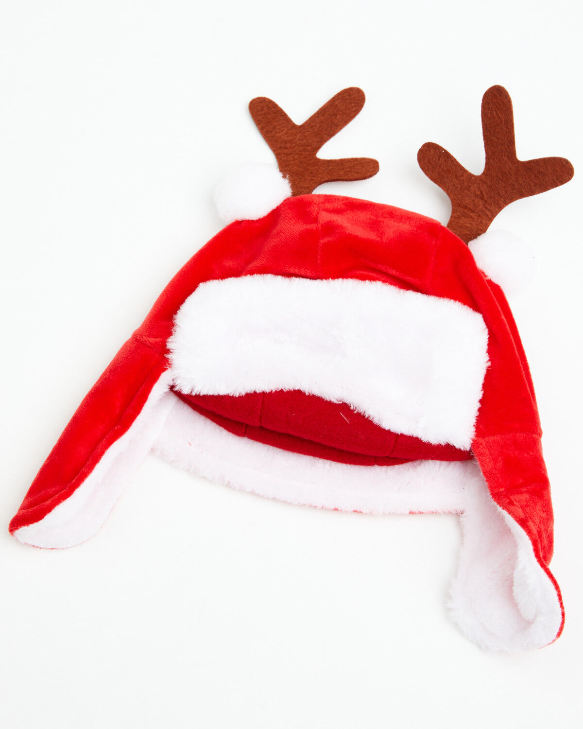 Kurt Adler Plush Santa Hat with Antlers