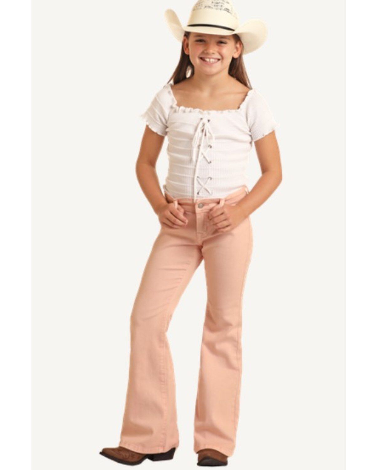 Girls' Rock & Roll Denim Flare Stretch Denim Jeans