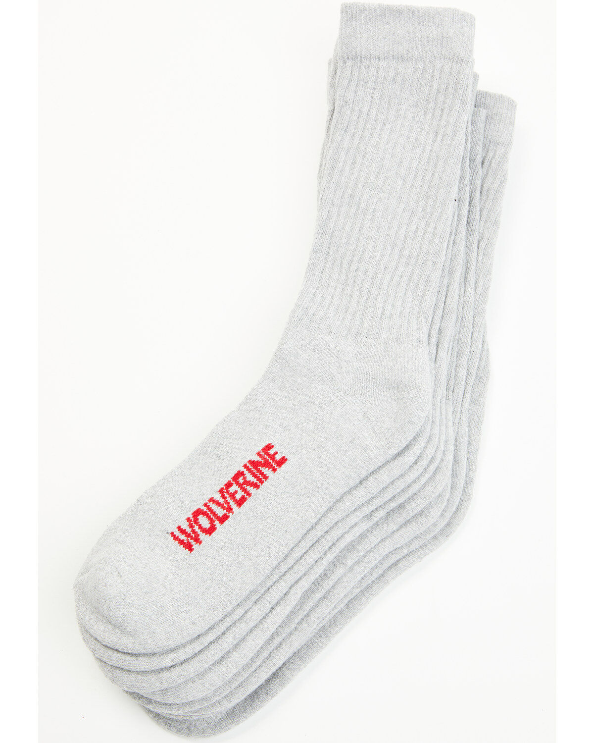 Men's Wolverine Solid Crew Socks - 4 Pack