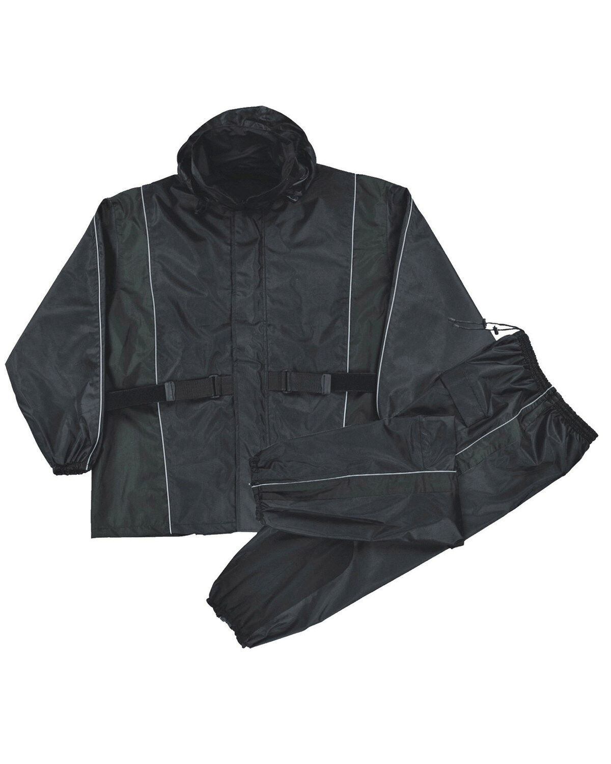 Men's Milwaukee Leather Reflective Heat Guard Waterproof Rain Suit - 4