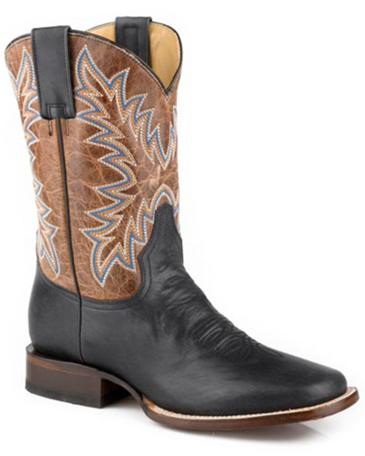 Men's Stetson Cole Western Boots - Broad Square Toe
