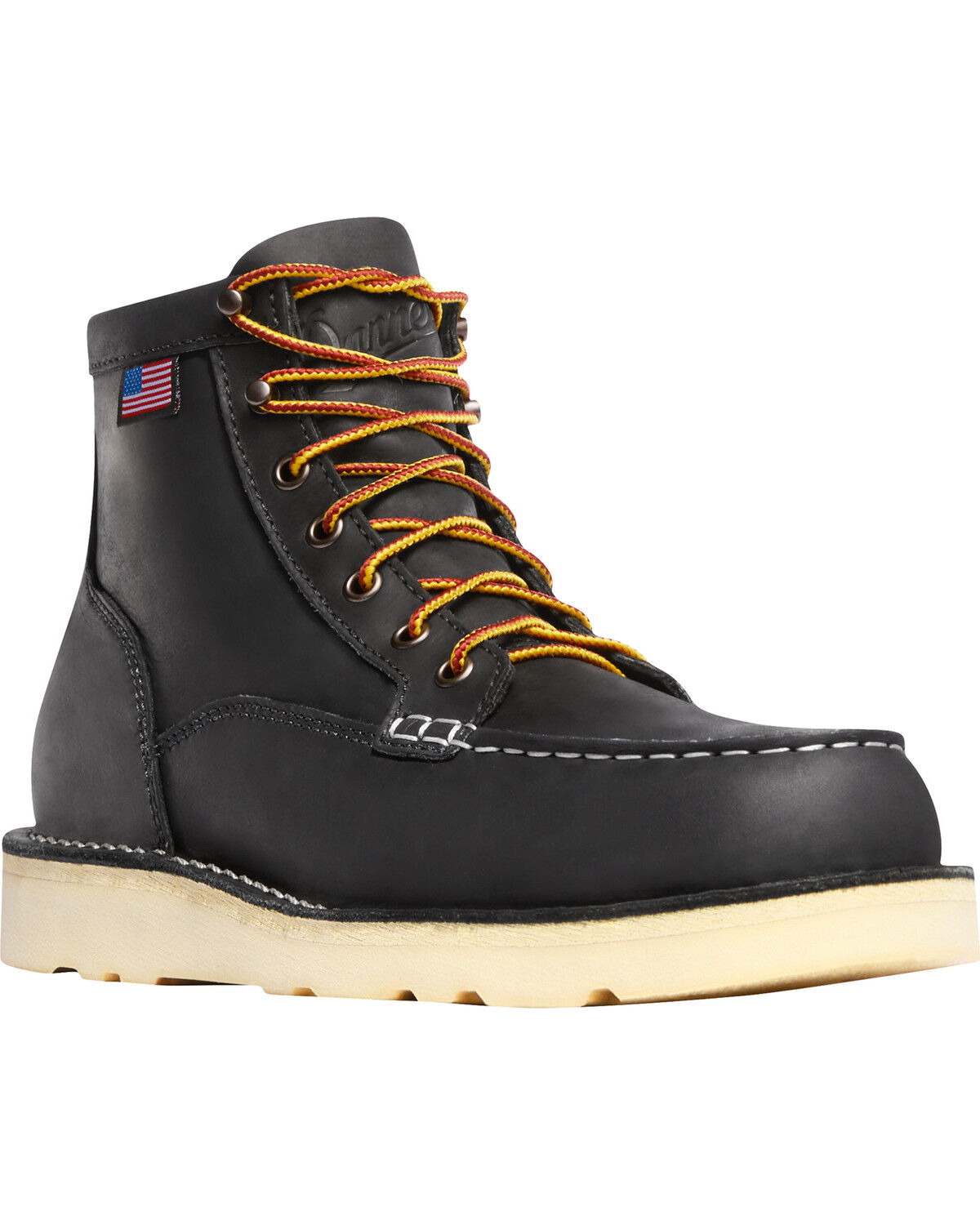 Men's Danner Bull Run 6" Lace-Up EH Work Boots - Moc Toe