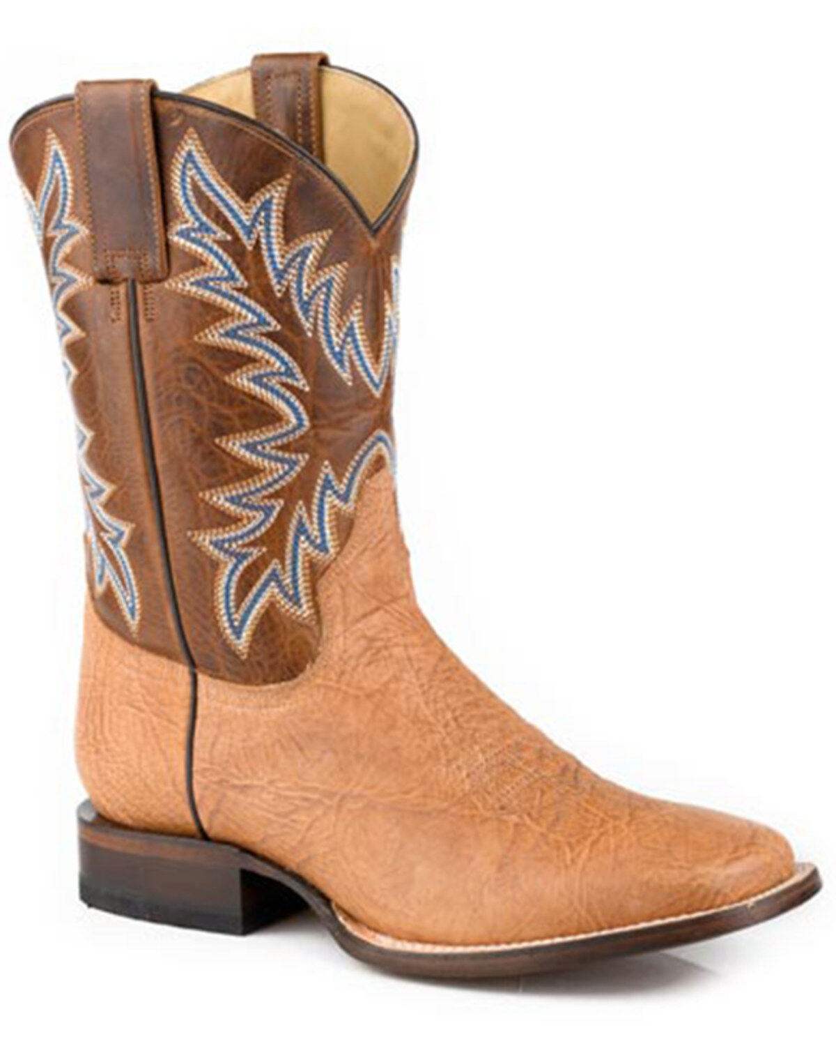 Men's Stetson Cole Western Boots - Broad Square Toe