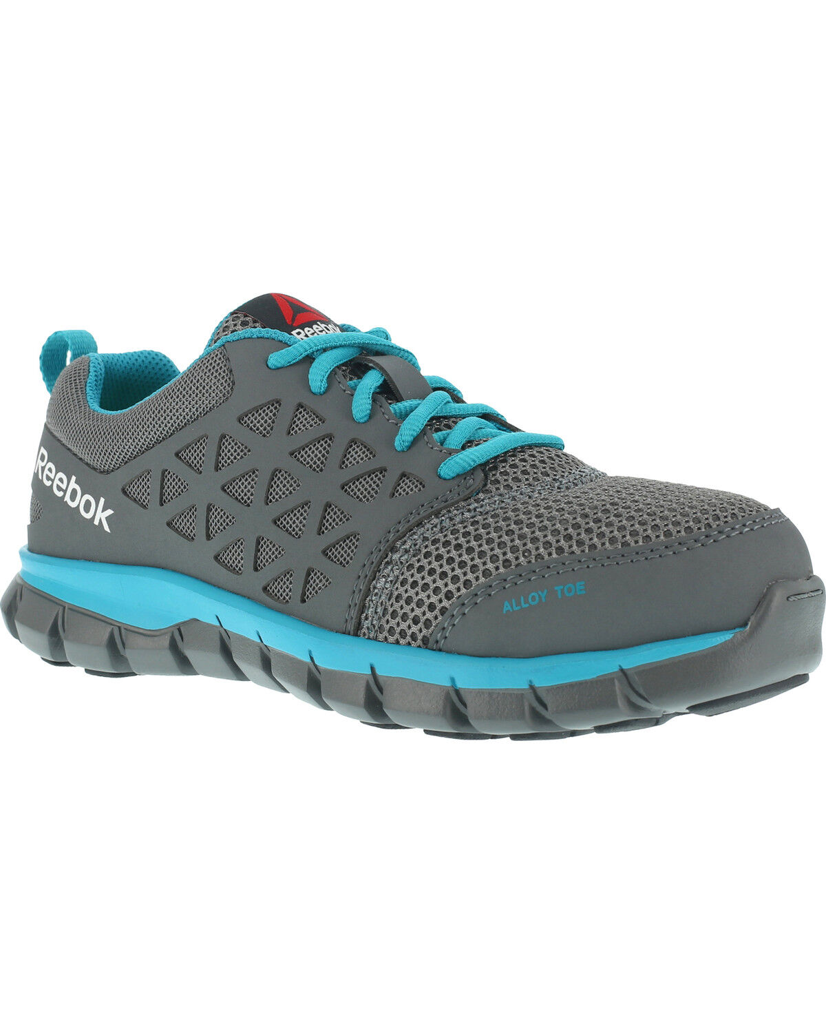 Women's Reebok Sublite Cushion Athletic Work Oxfords - Alloy Toe