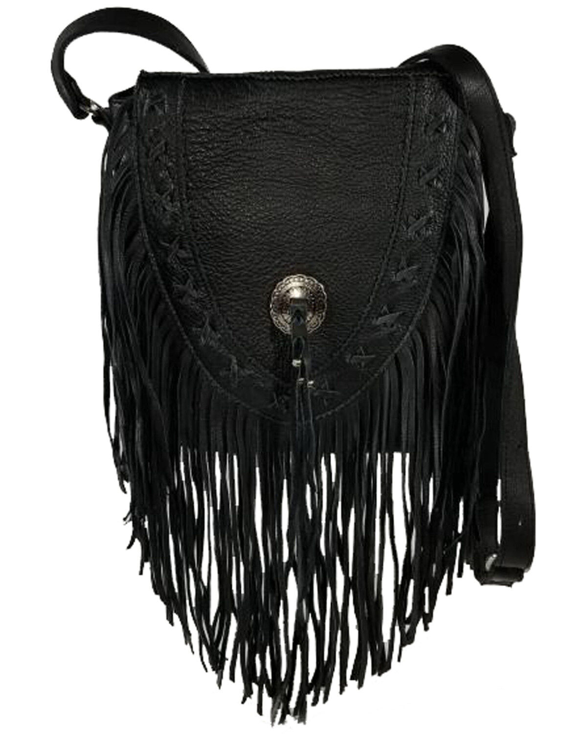 Women's Kobler Leather Black Lubbock Crossbody Bag