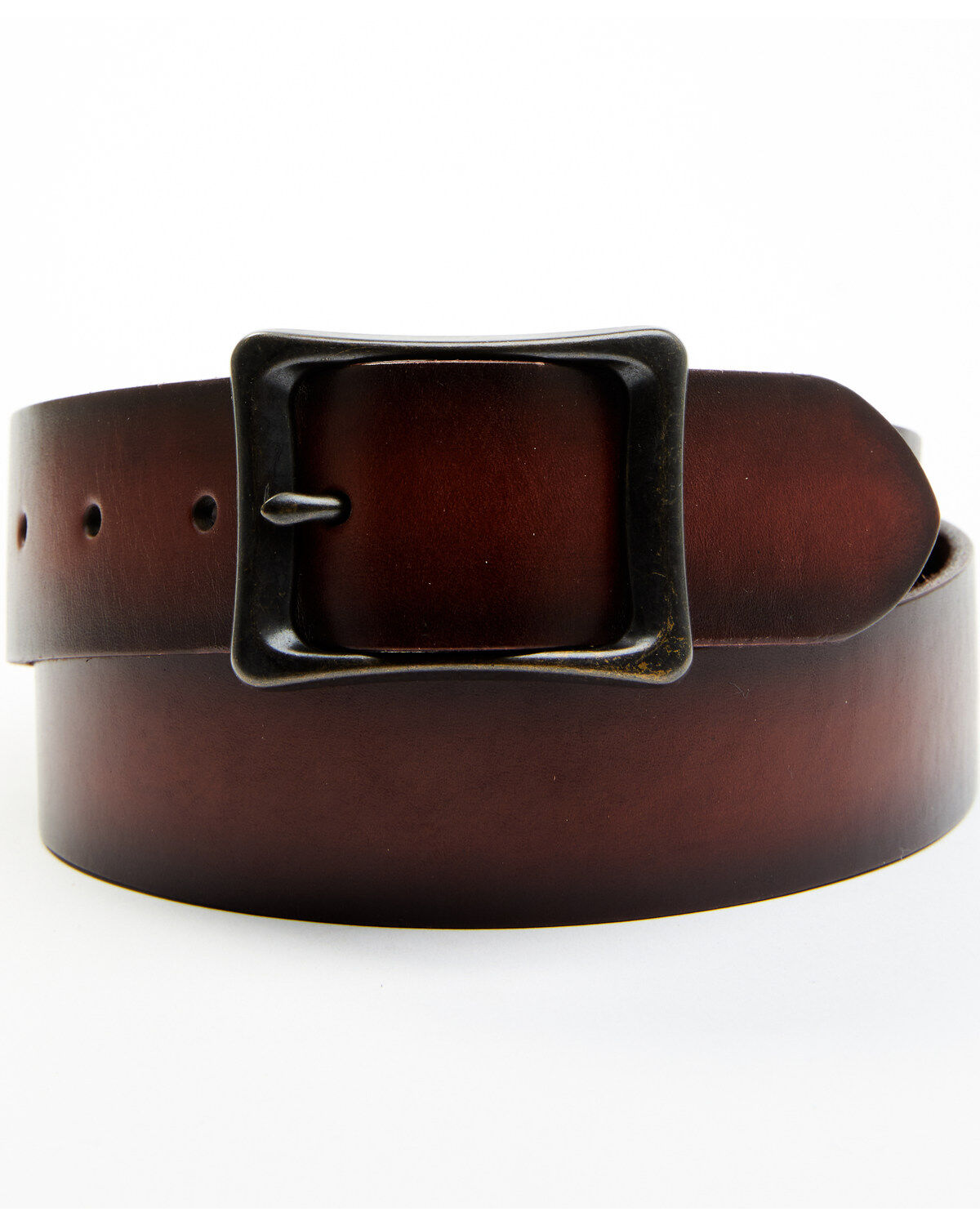 Men's Brothers and Sons Burnished Leather Belt