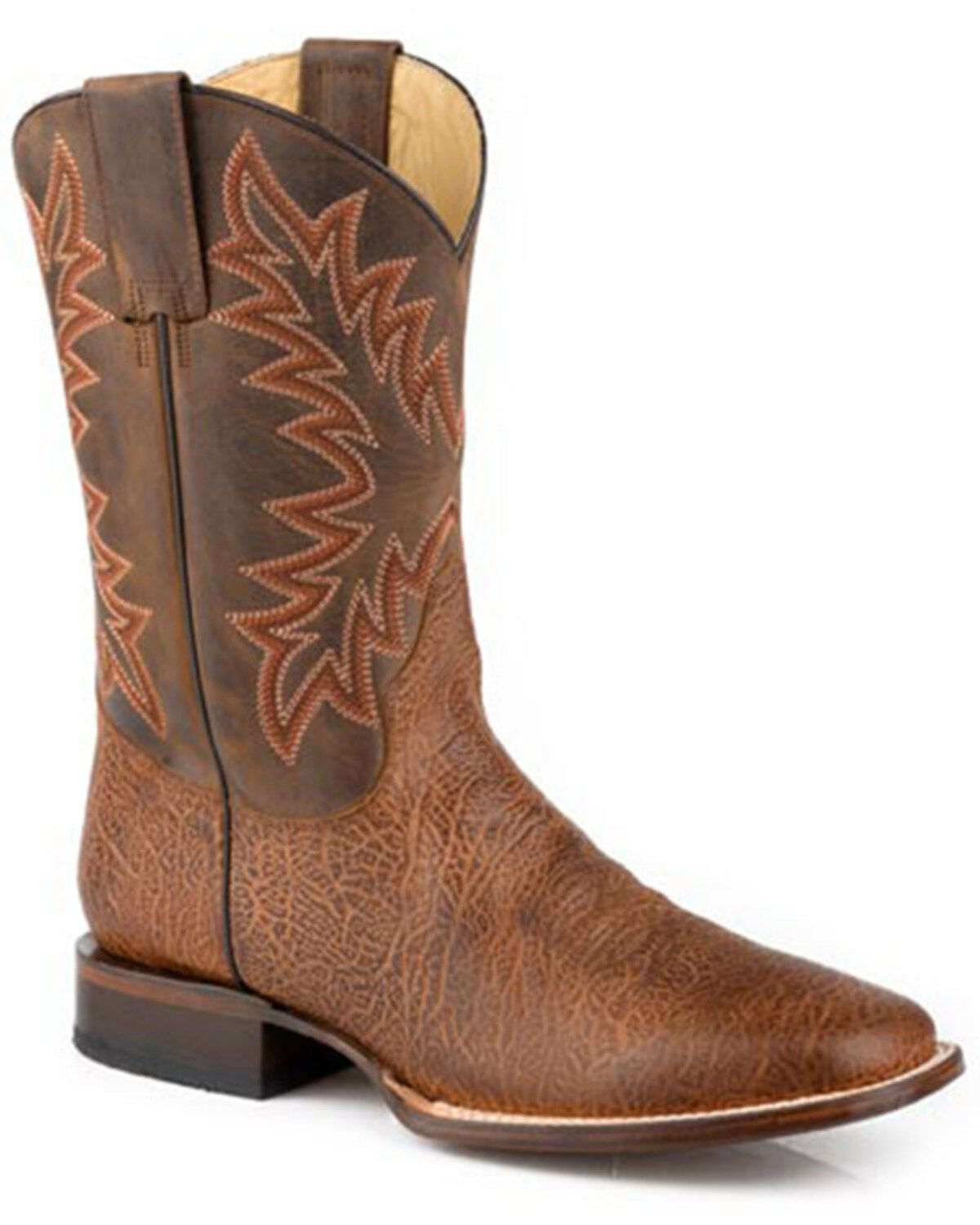 Men's Stetson Cole Western Boots - Broad Square Toe