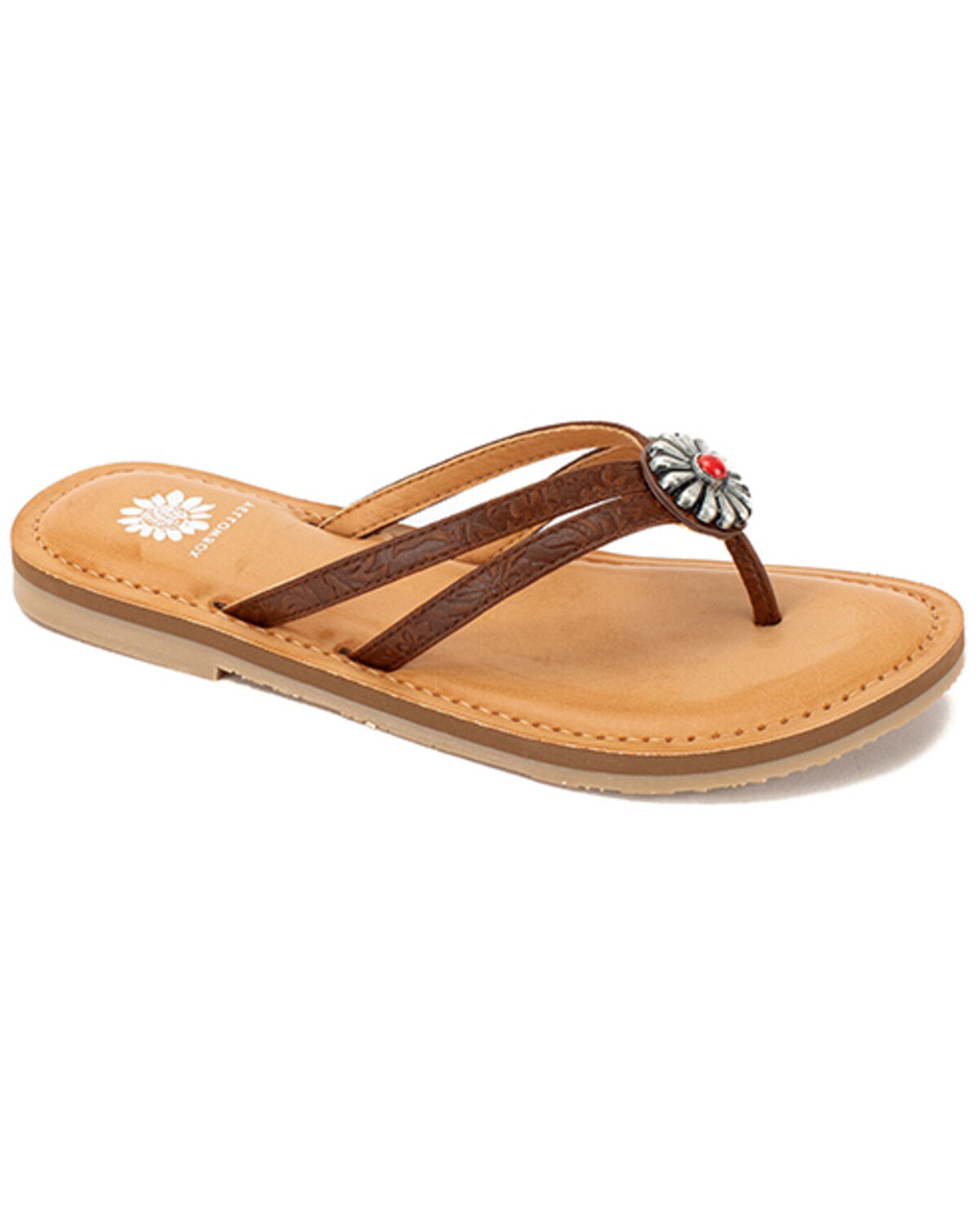 Women's Yellow Box Diggins Flip-Flops