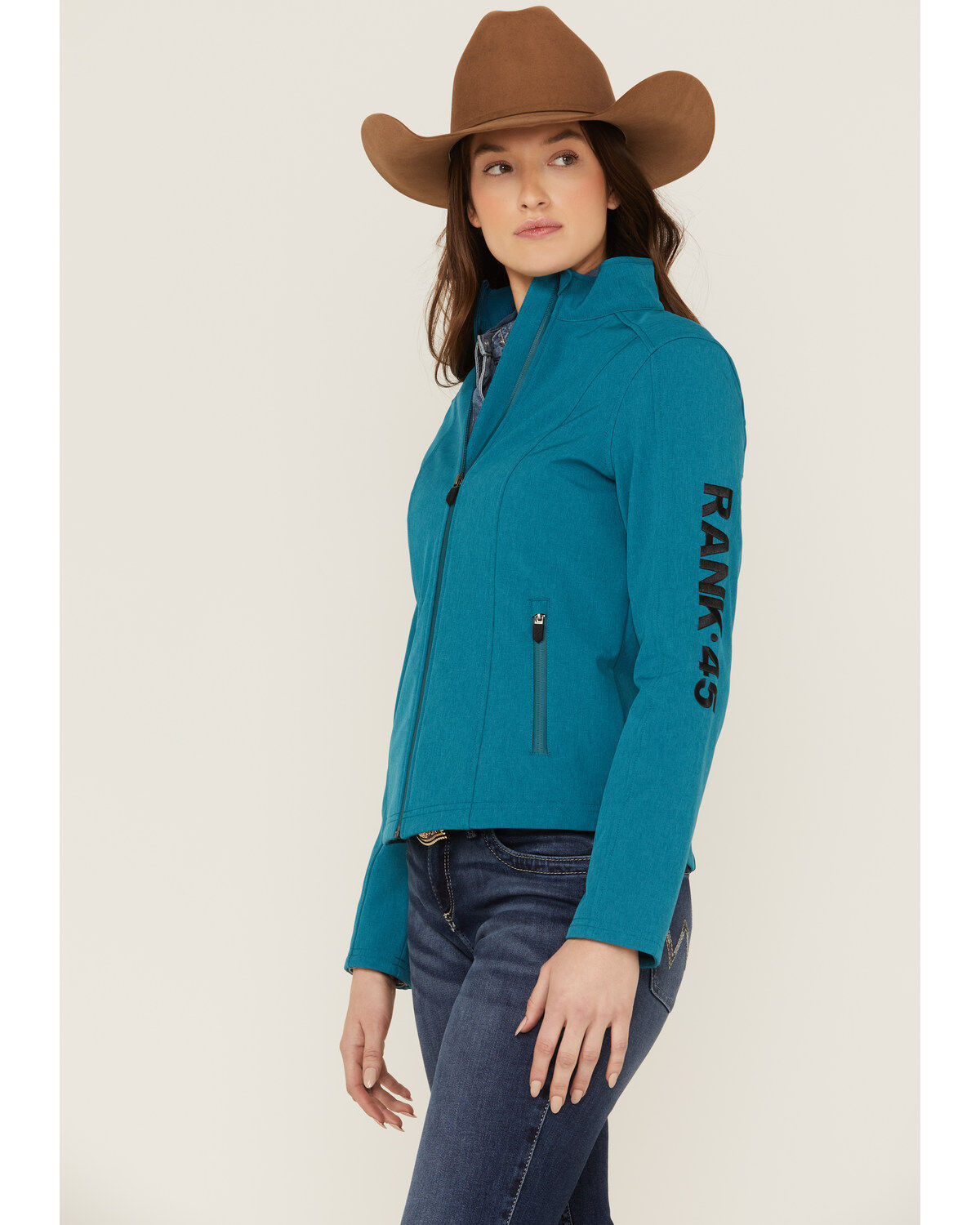 Women's RANK 45 Soft Shell Logo Riding Jacket