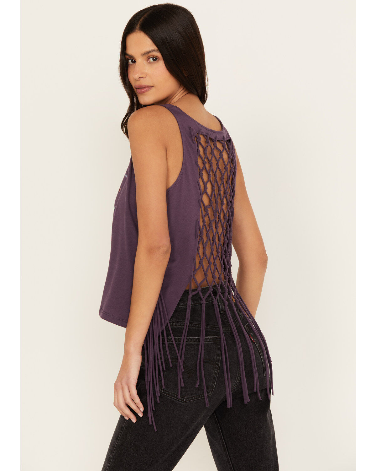Women's Shyanne Cage Back Graphic Tank