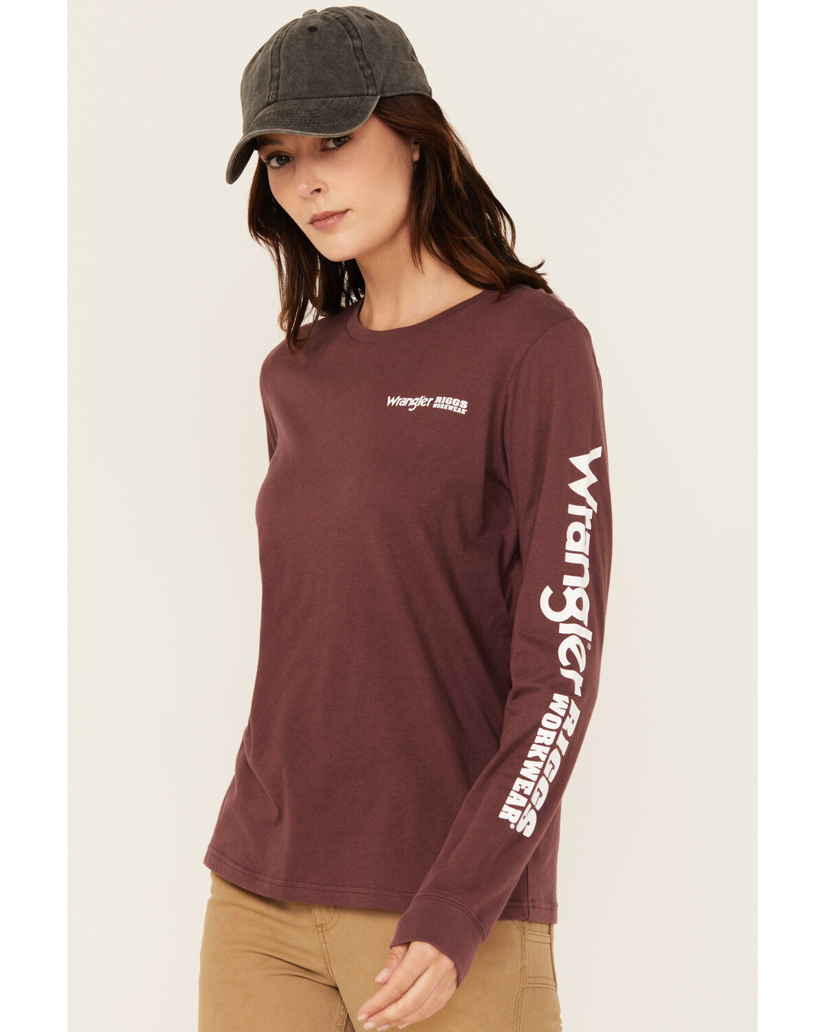 Women's Wrangler RIGGS Boot Barn Exclusive Long Sleeve Logo Graphic Wo