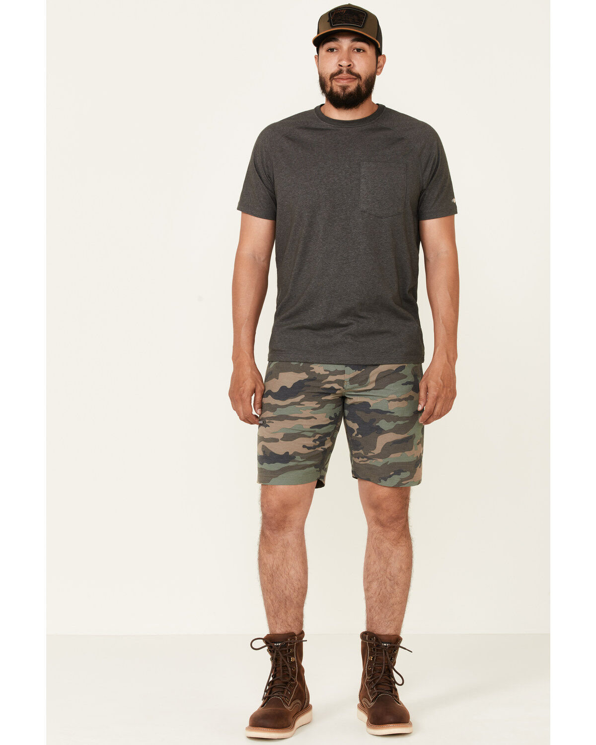 Men's Flag & Anthem Mini Stripe Made Flex Hybrid Shorts