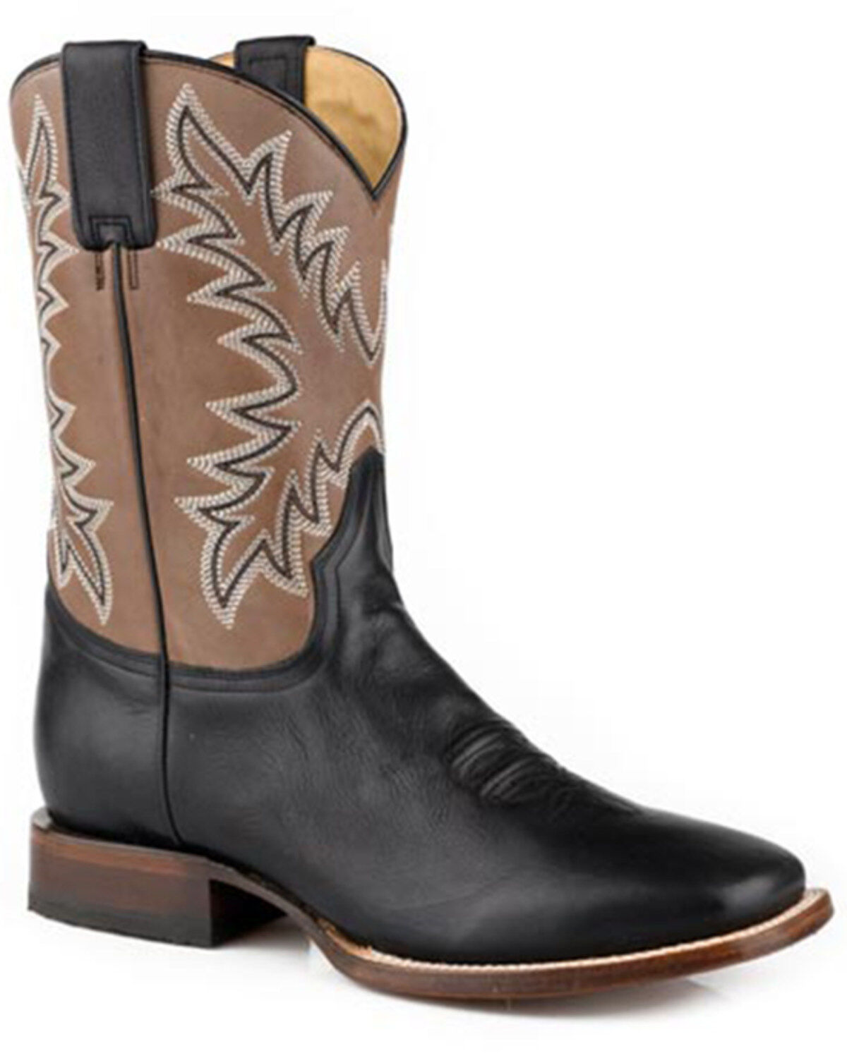 Men's Stetson Cole Western Boots - Broad Square Toe