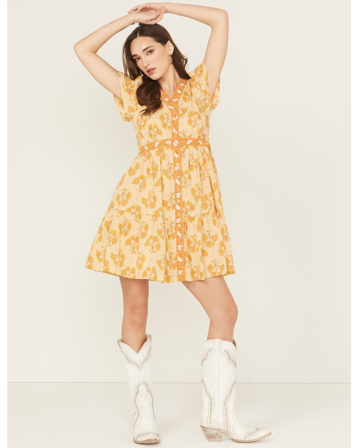 Women's Bila Monaco Floral Border Mini Dress