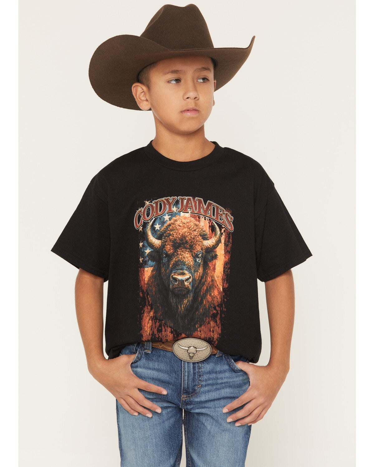 Boys' Cody James Americana Bull Short Sleeve Graphic T-Shirt