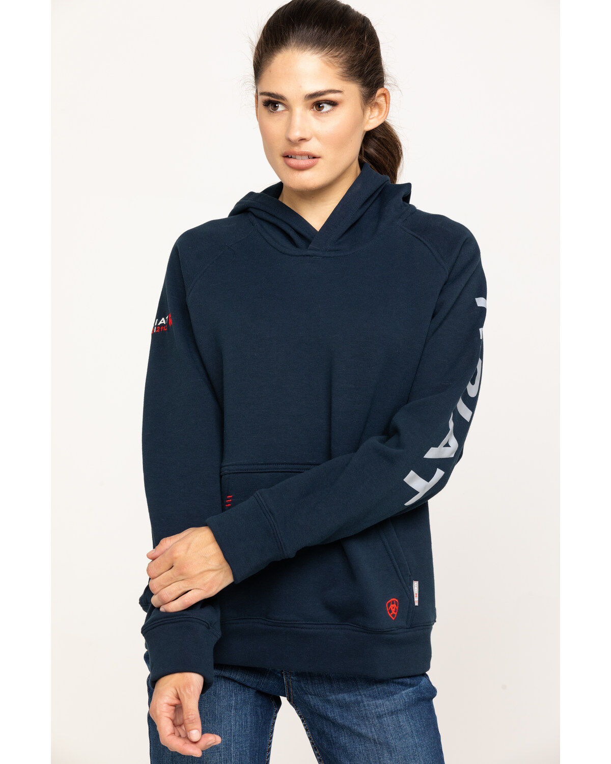 Women's Ariat FR Primo Fleece Logo Hooded Sweatshirt