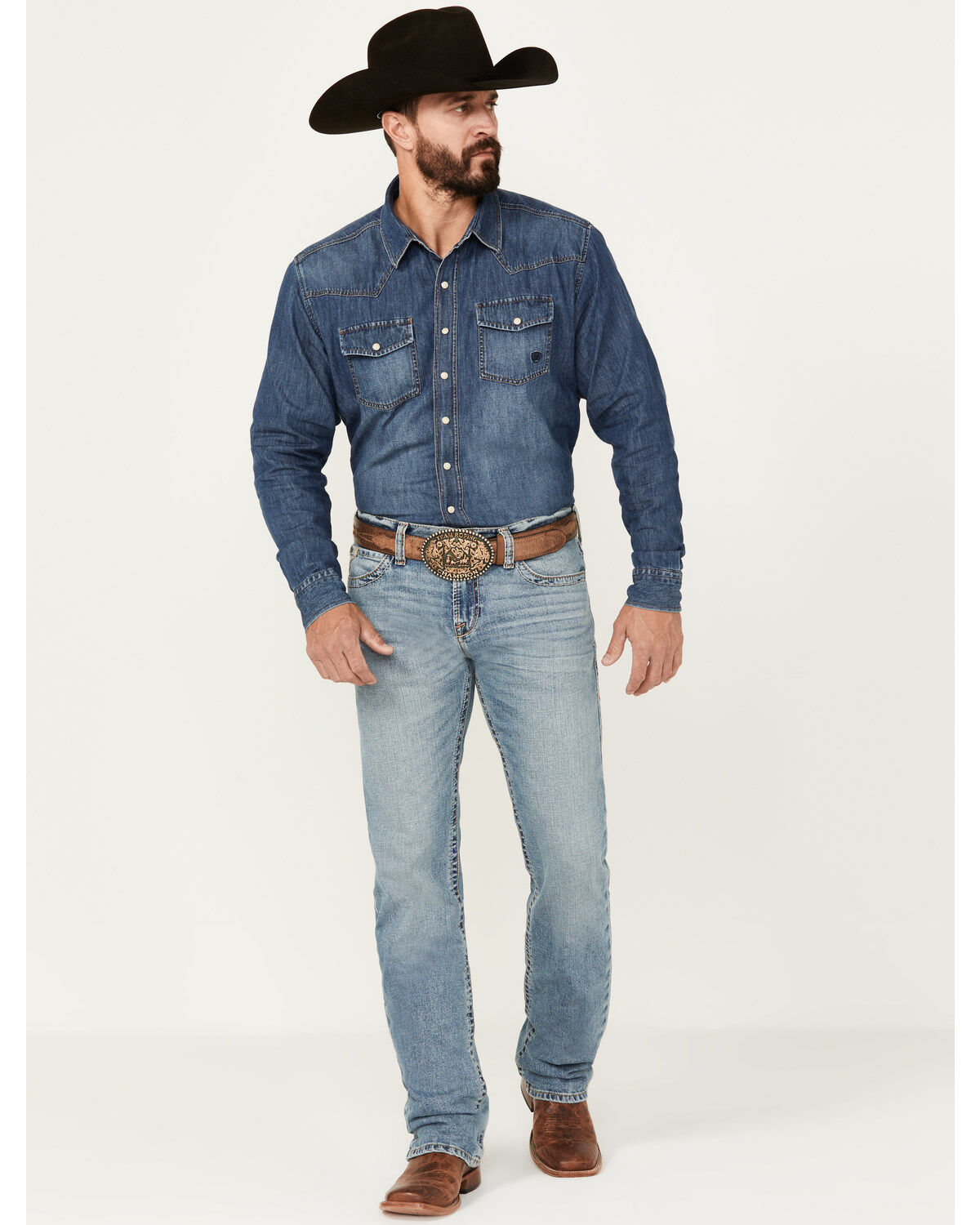 Men's Ariat M7 Medium Wash Slim Stretch Kodi Straight Stretch Denim Je