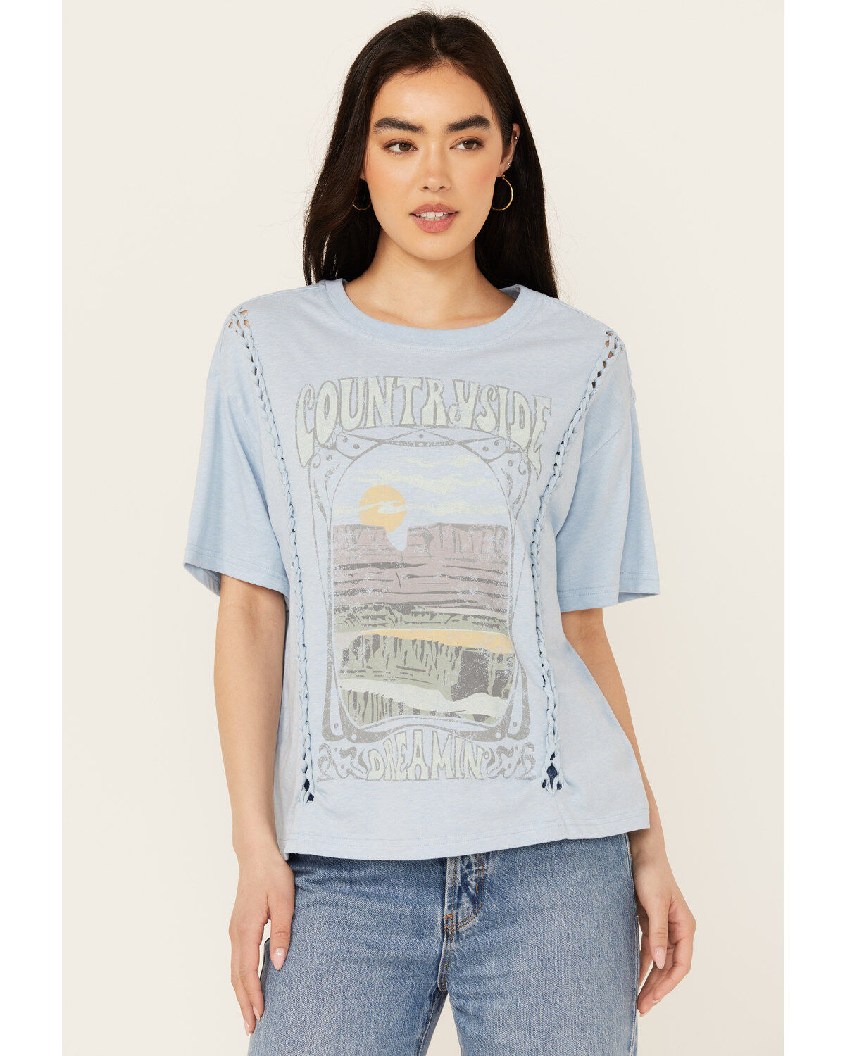 Women's Cleo + Wolf Ariette Short Sleeve Graphic Tee