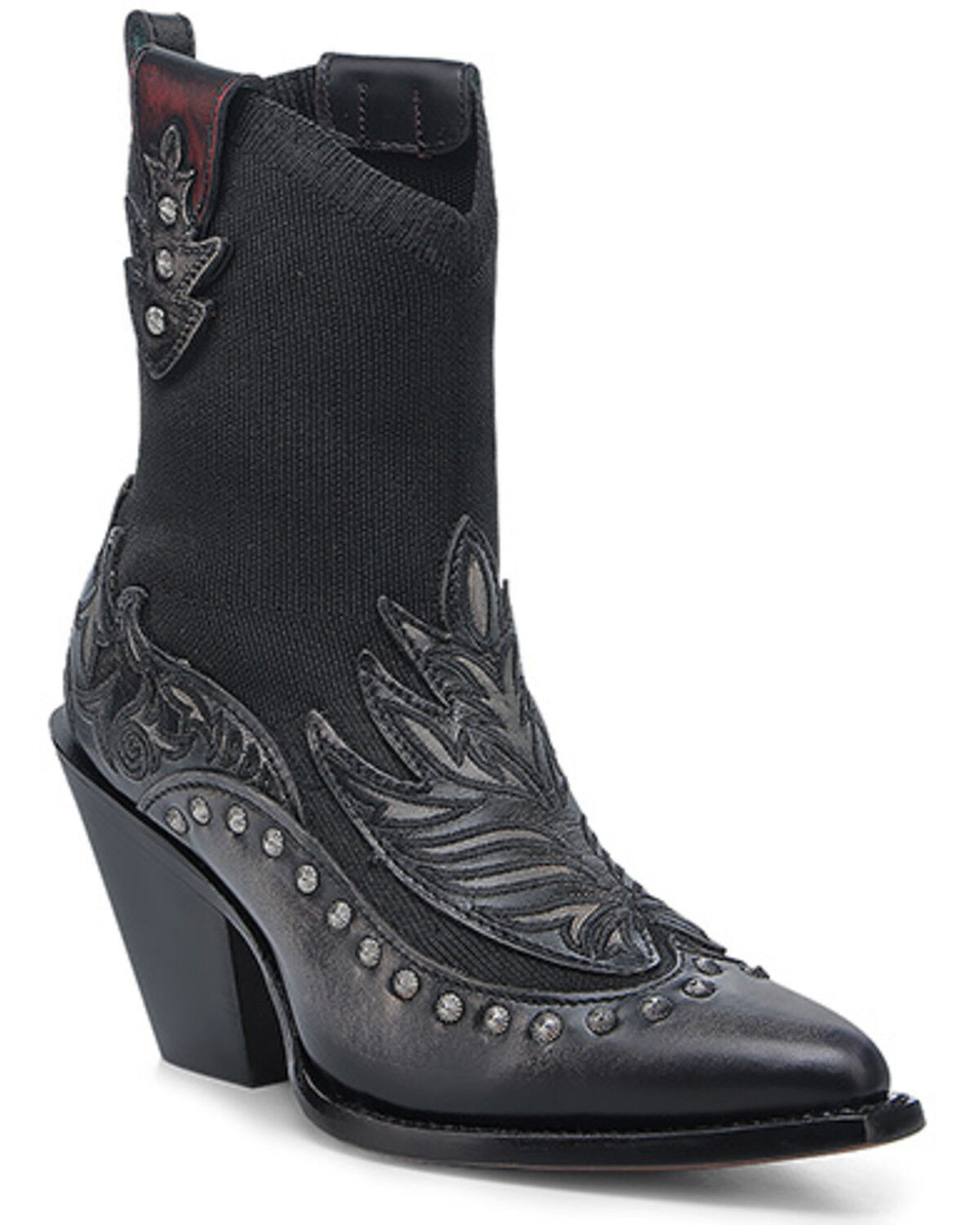 Women's Corral Studded Outlay Western Booties - Snip Toe