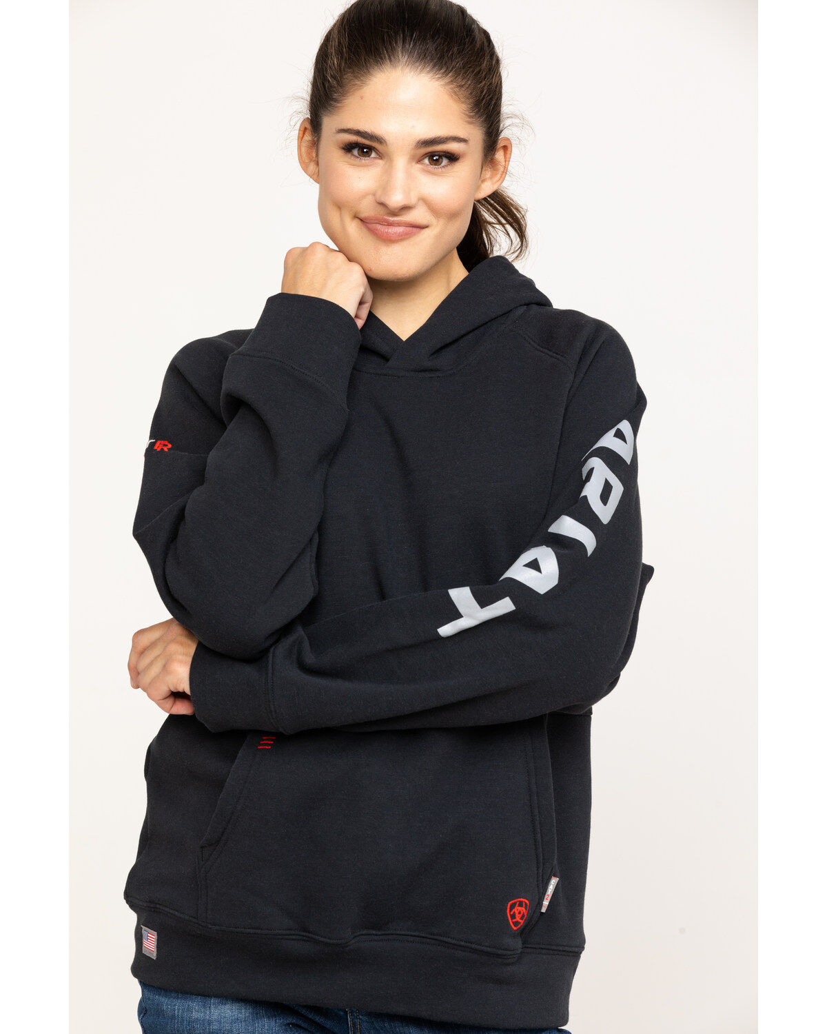 Women's Ariat FR Primo Fleece Logo Hooded Sweatshirt