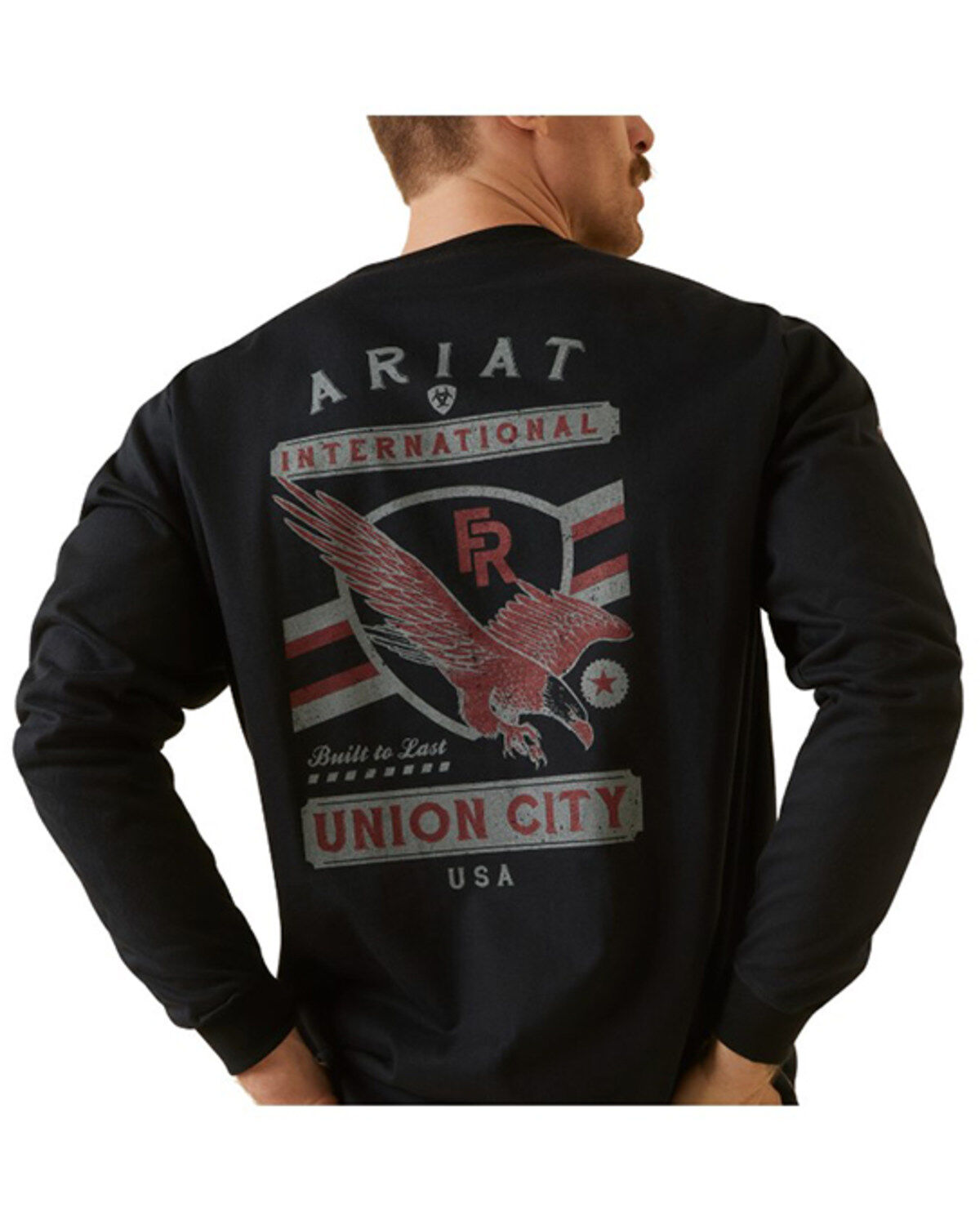 Men's Ariat FR Union Eagle Long Sleeve Graphic Work T-Shirt