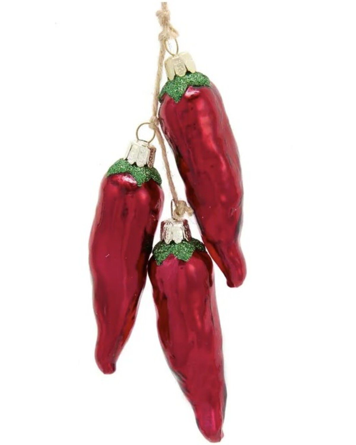 Kurt Adler Noble Gems Red Chili Ristra Ornament