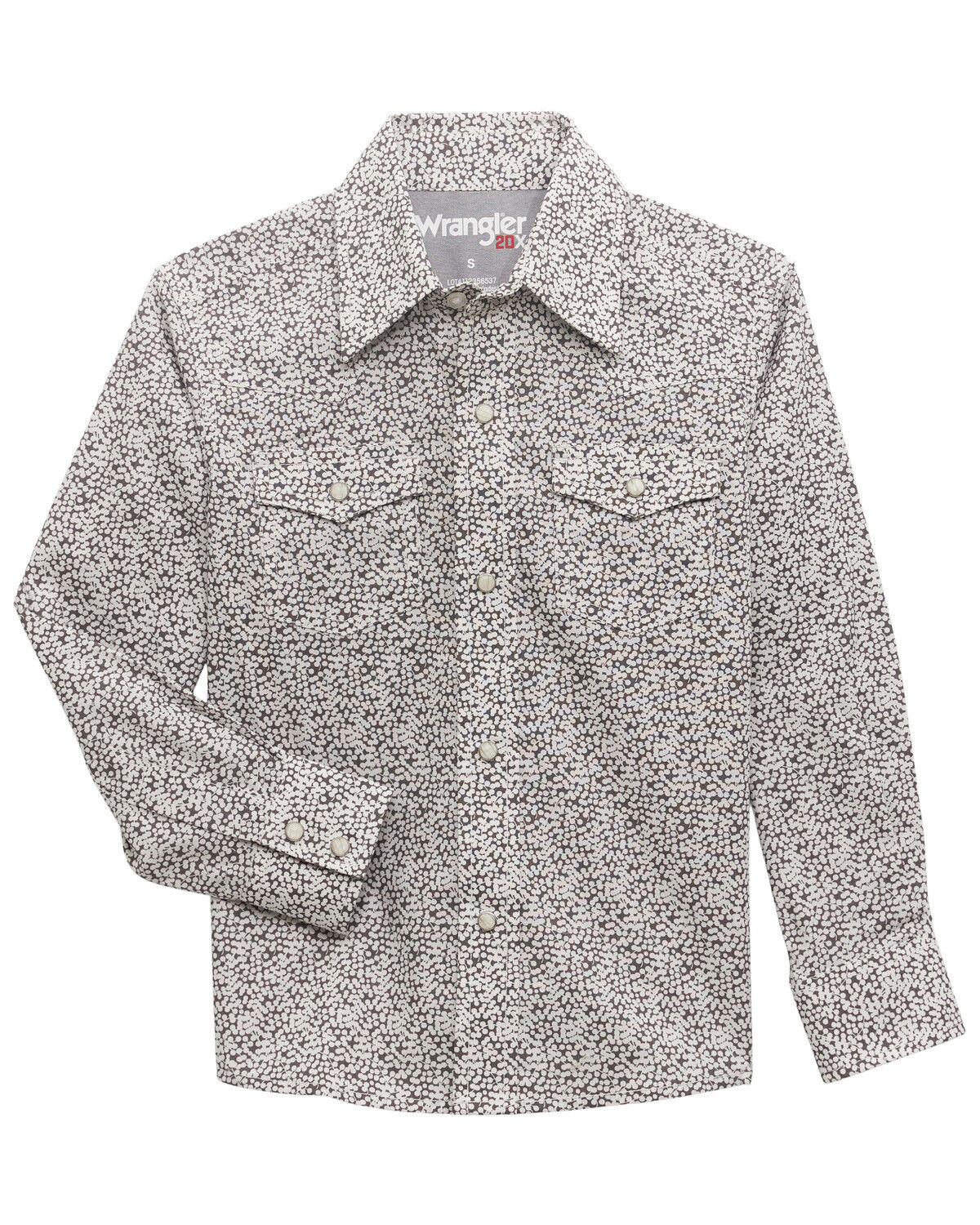Boys' Wrangler 20X Geo Print Long Sleeve Snap Western Shirt