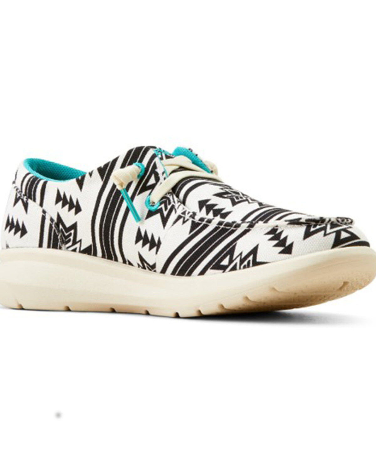 Women's Ariat Stark Southwestern Print Hilo Casual Shoes - Moc Toe