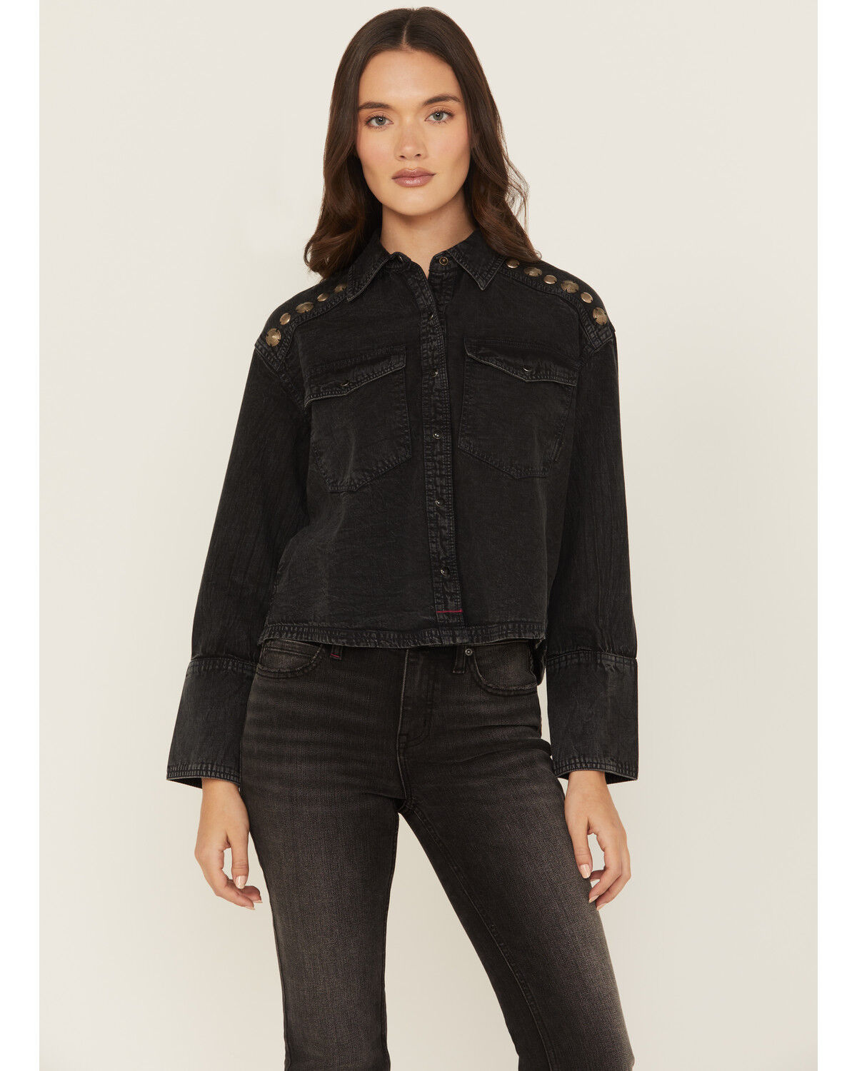 Women's Idyllwind Concho Embellished Long Sleeve Snap Western Shirt