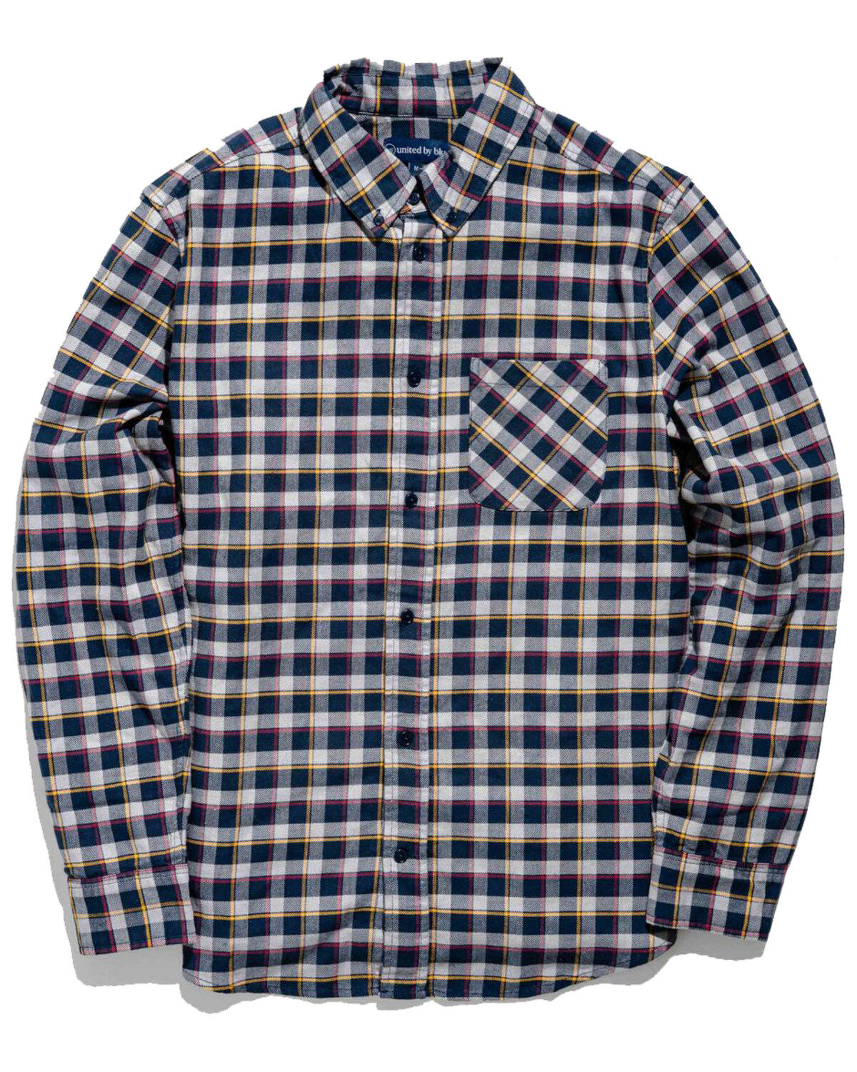 Men's United By Blue Organic Plaid Long Sleeve Western Flannel Shirt