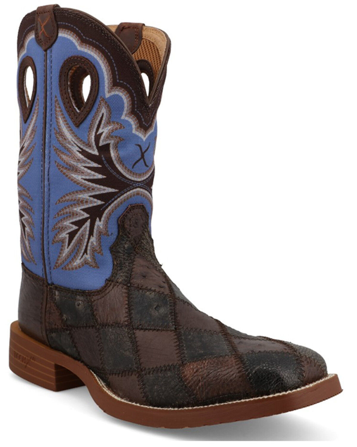 Men's Twisted X Tech X Exotic Ostrich Performance Western Boots - Bro
