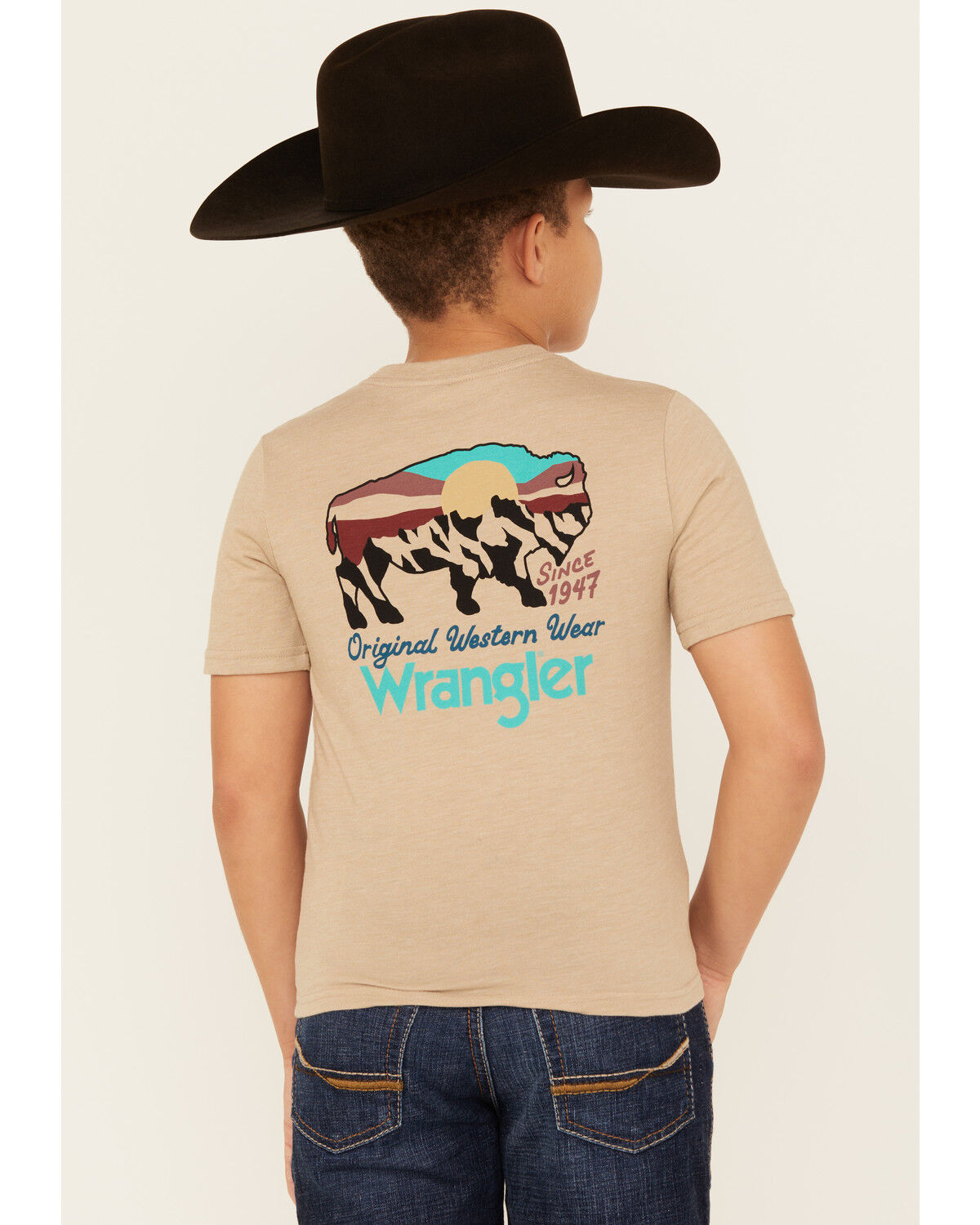 Boys' Wrangler Buffalo Logo Short Sleeve Graphic T-Shirt