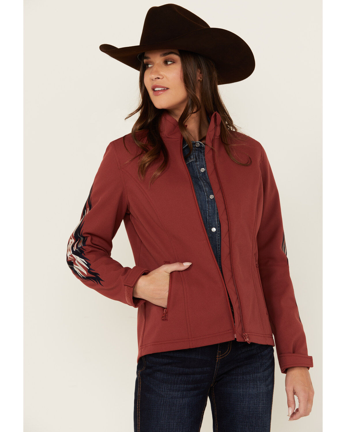Women's Shyanne Kalo Embroidered Softshell Jacket