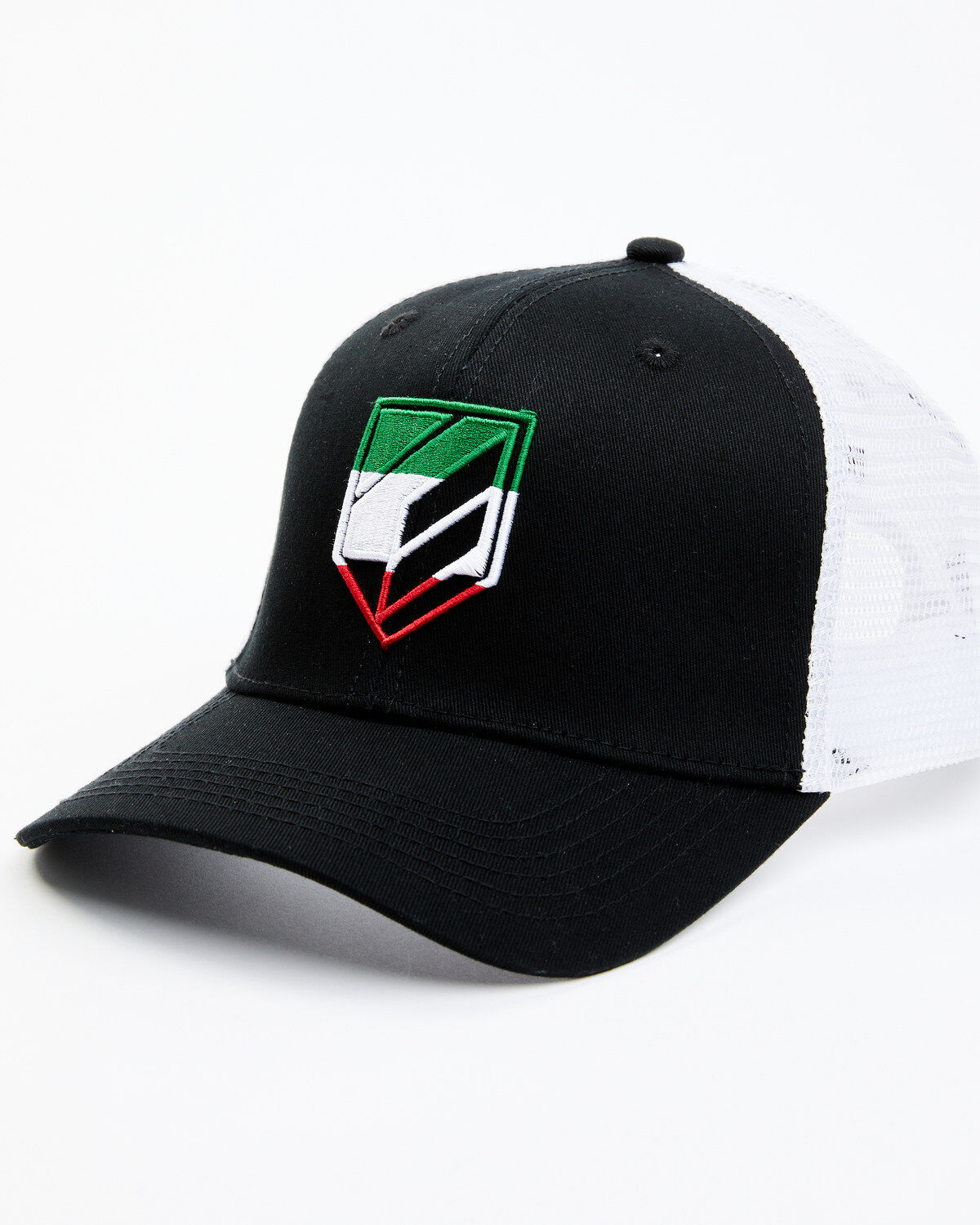 Men's RANK 45 Mexico Flag Shield Patch Mesh-Back Ball Cap