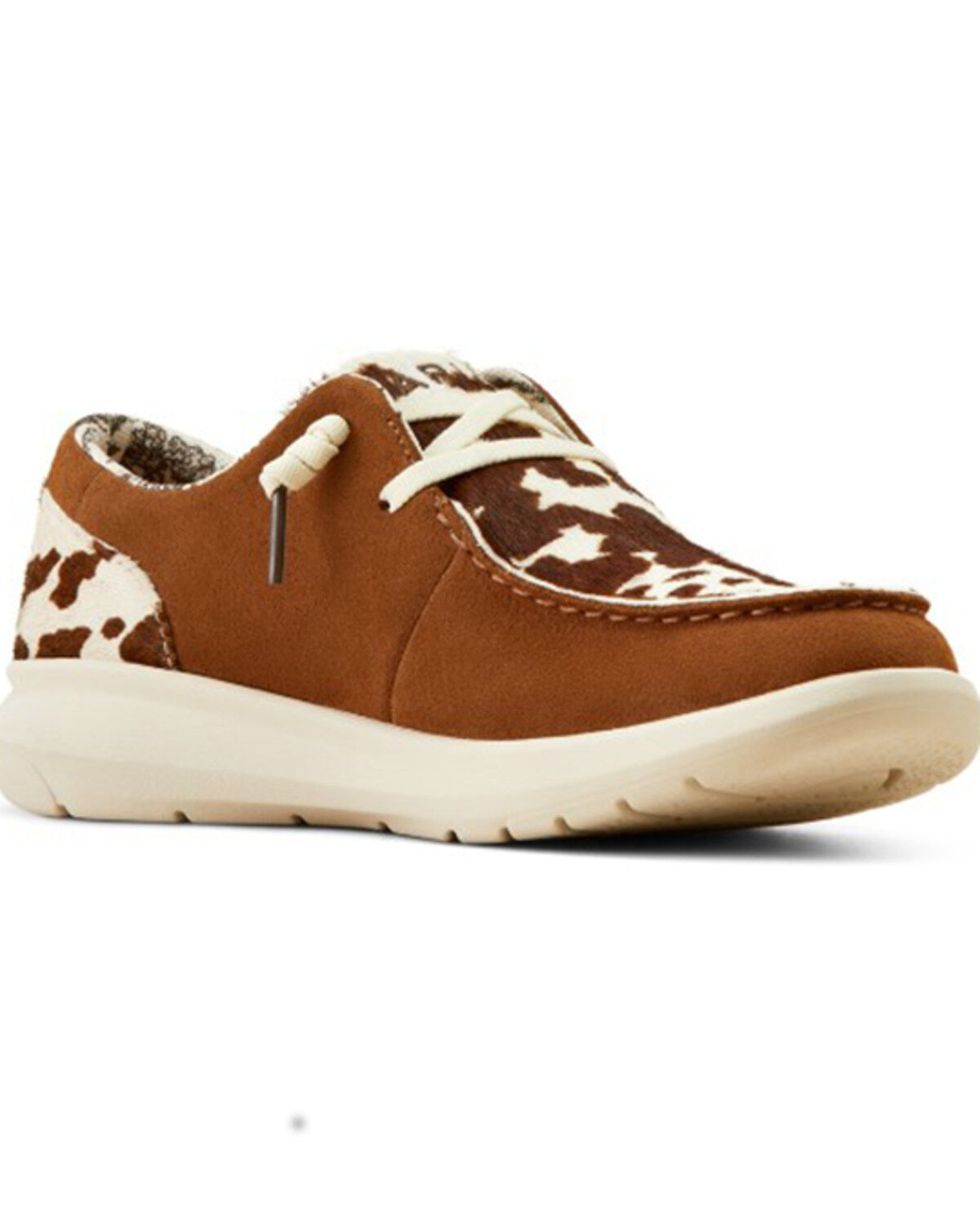 Women's Ariat Hilo Suede and Hairon Casual Shoes - Moc Toe