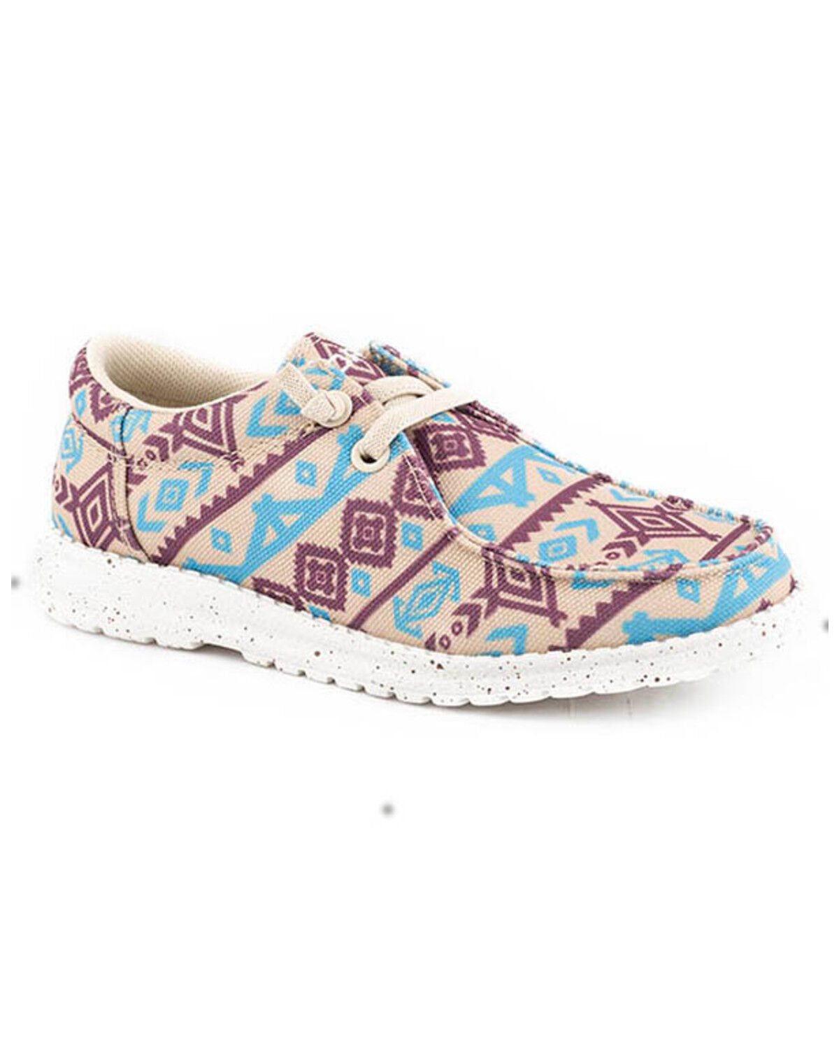 Women's Roper Hang Loose Southwestern Print Casual Shoes - Moc Toe