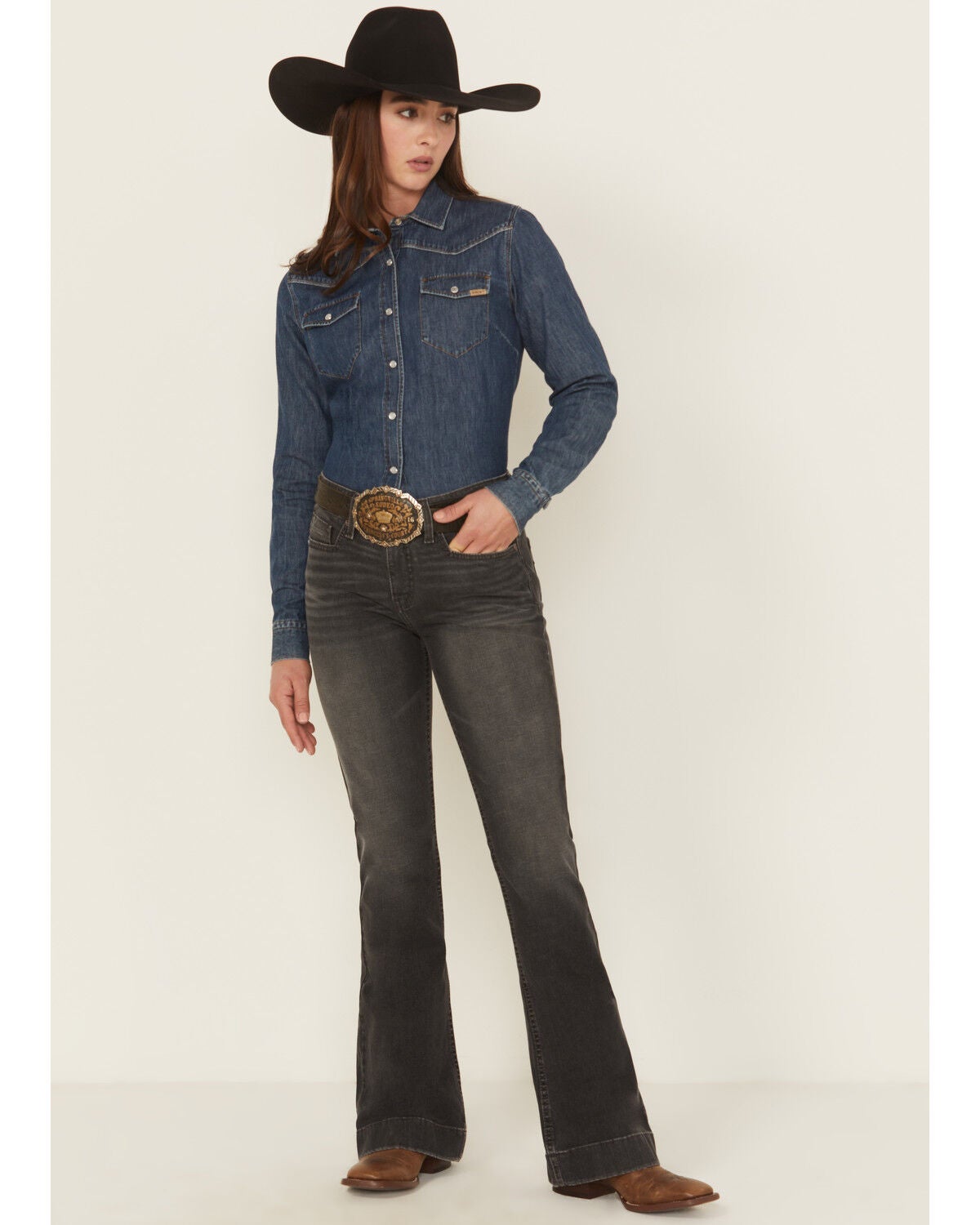 Women's Cinch Lynden Moderate Rise Slim Trouser Stretch Denim Jeans