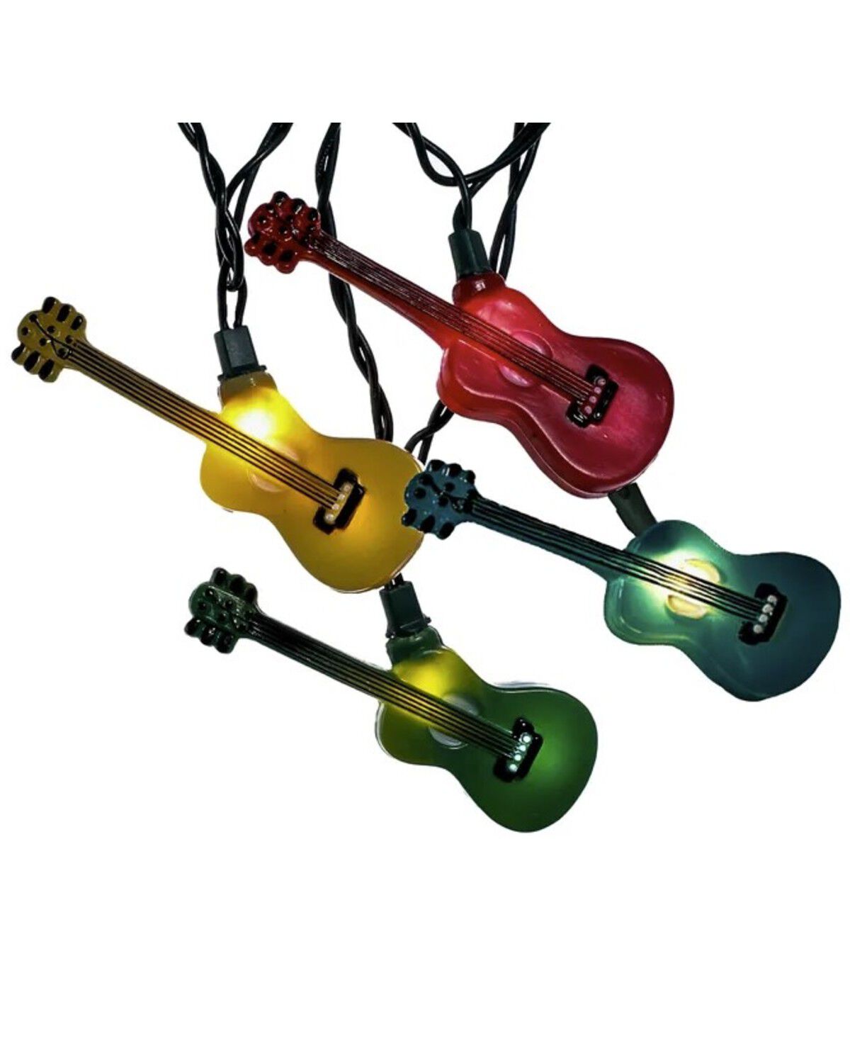 Kurt Adler 9' UL 10L Guitar Light Set