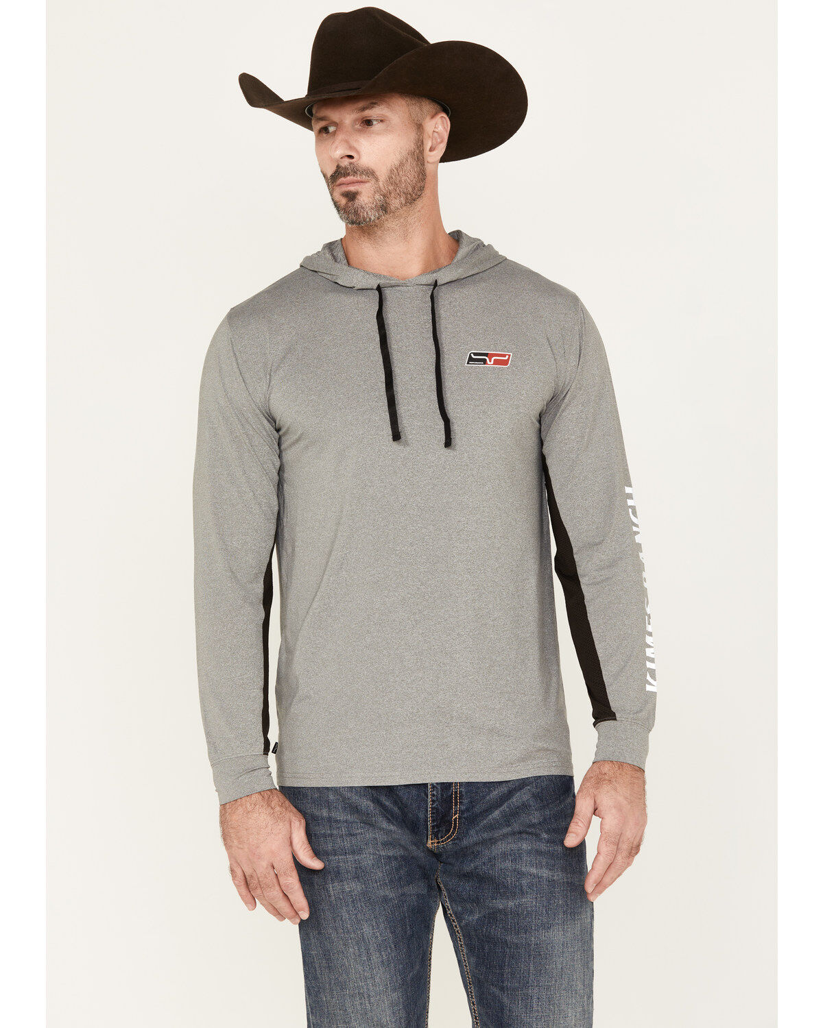 Men's Kimes Ranch Ninja Hood Tech Logo Long Sleeve T-Shirt