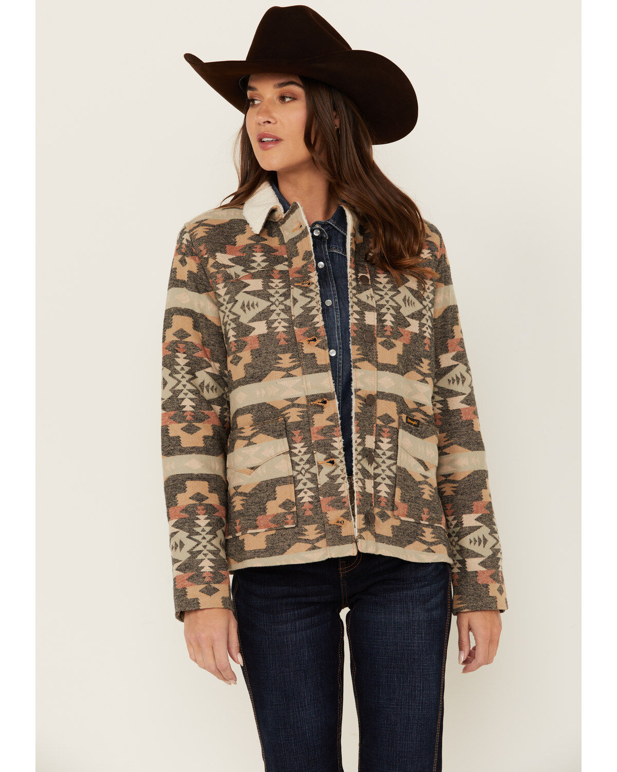 Western print jacket store