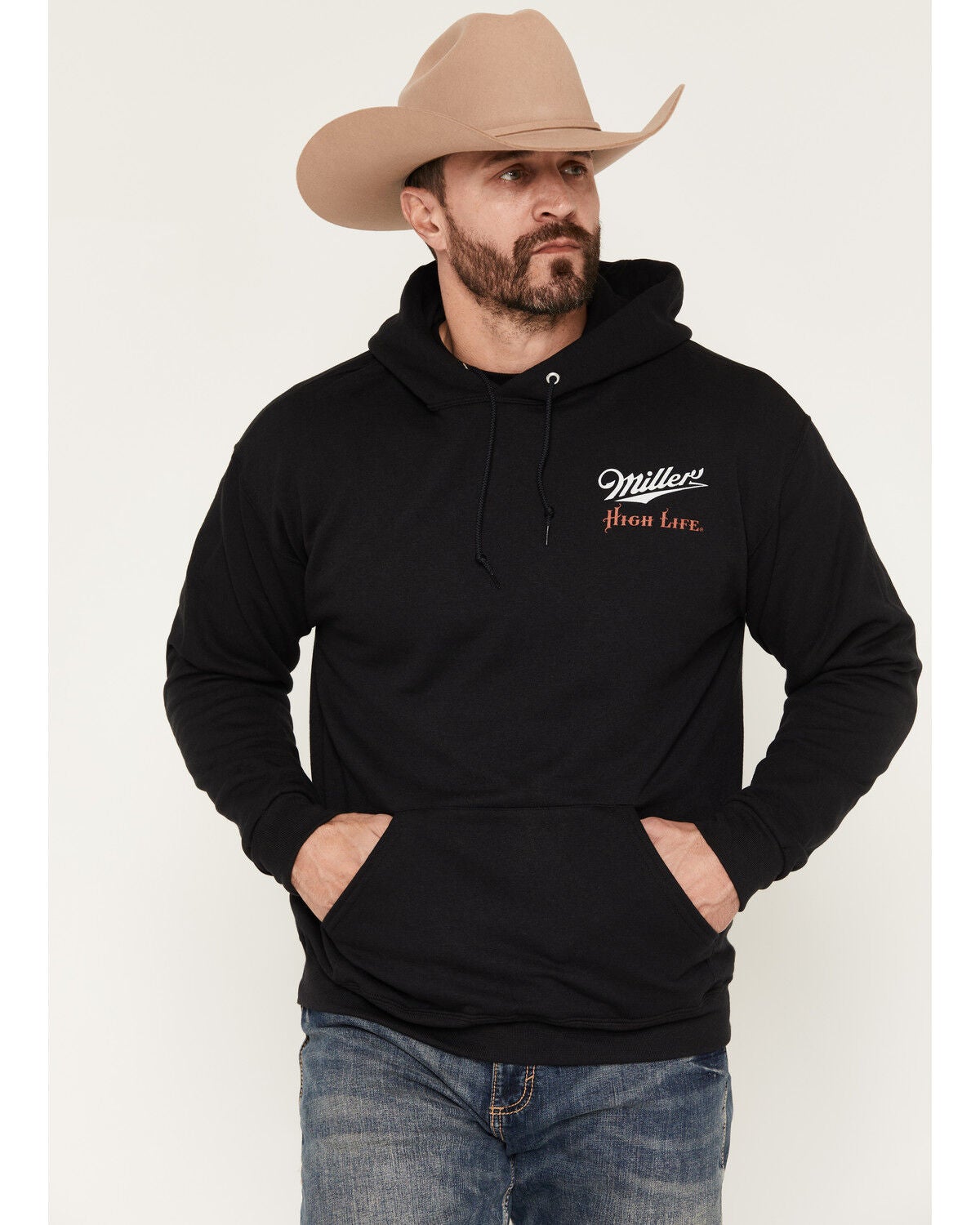 Men's Miller Boot Barn Exclusive High Life Draught Graphic Hooded Swea