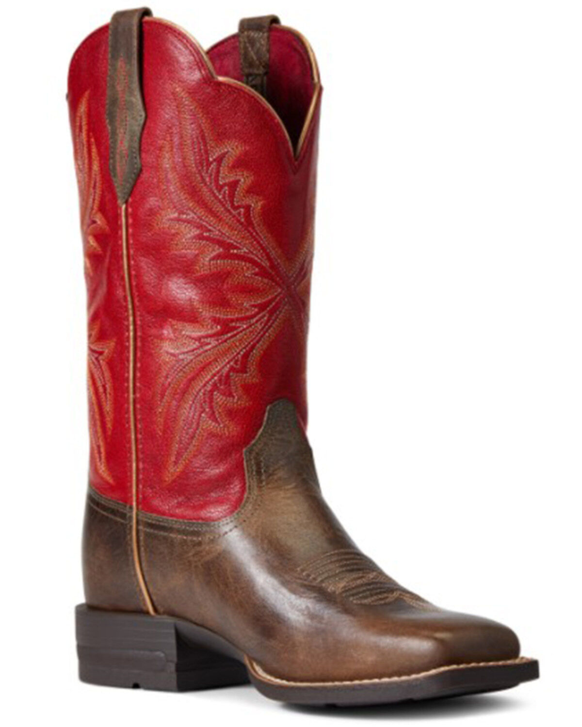 Women's Ariat Sable & Heart Throb West Bound Western Boot - Broad Squa