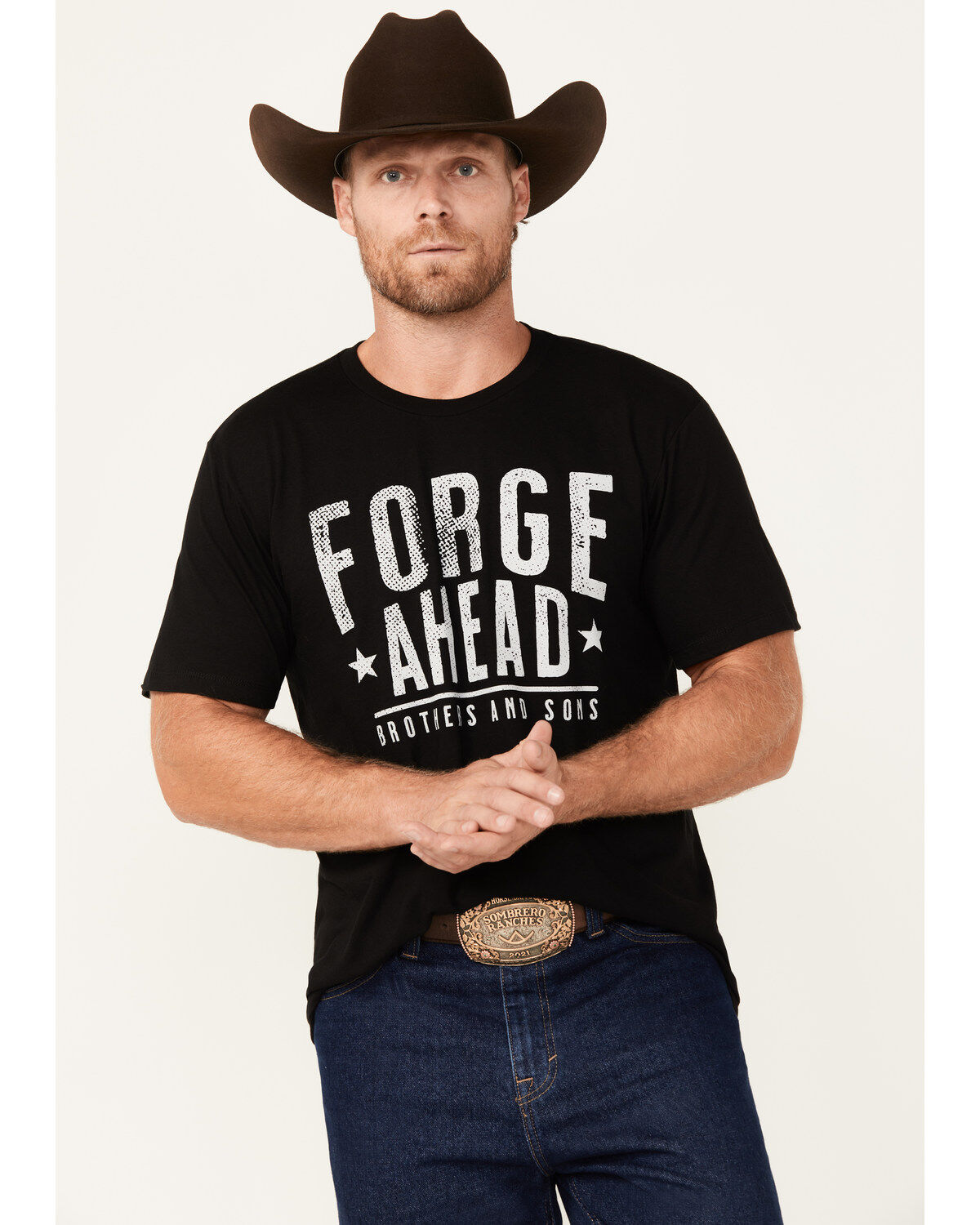 Men's Brothers and Sons Forge Ahead Short Sleeve Graphic T-Shirt