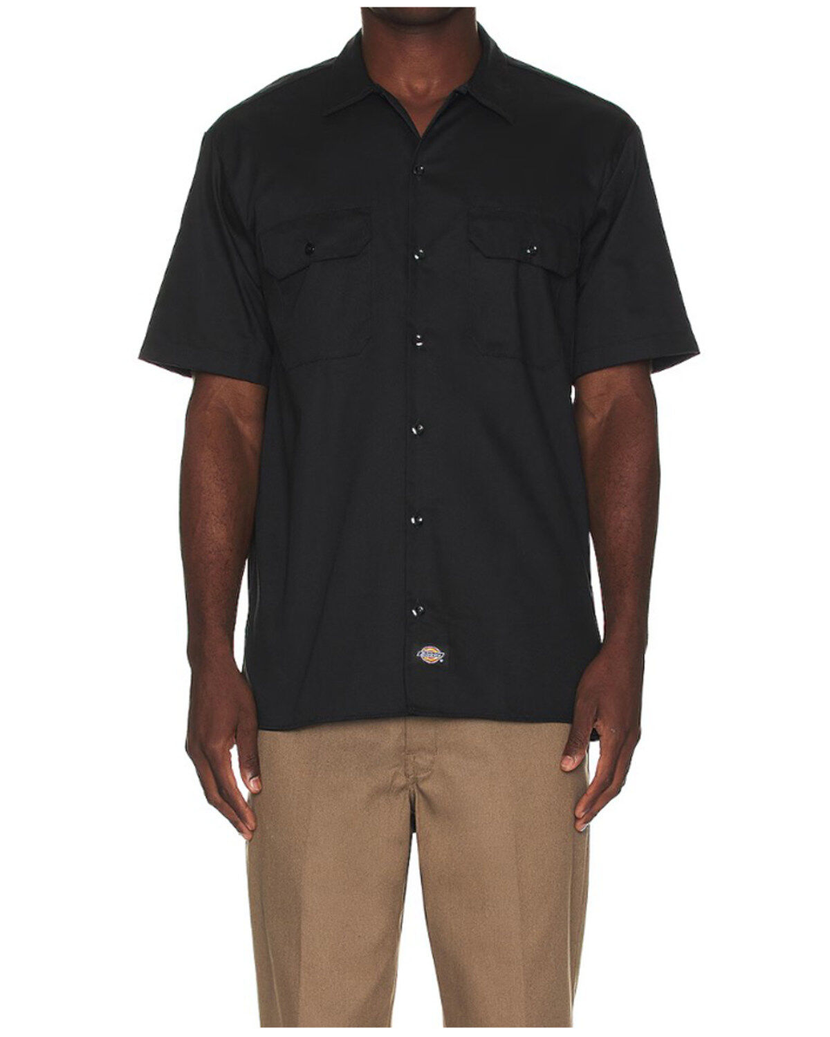 Men's Dickies Solid Twill Short Sleeve Button-Down Work Shirt
